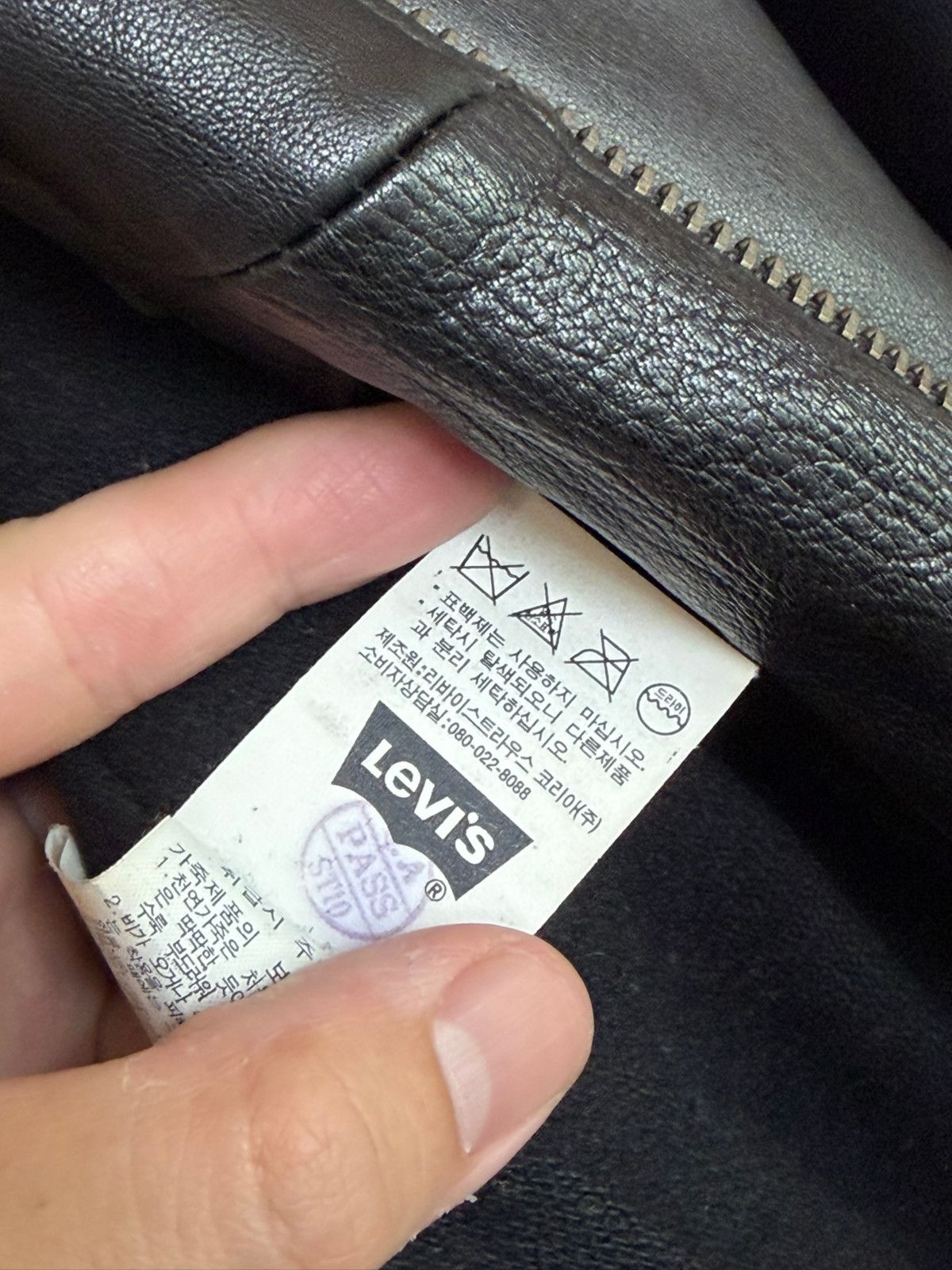 Levi's Levi’s / Lamb Leather Jacket Black / Size 100 (L) Size US M / EU 48-50 / 2 - 12 Thumbnail