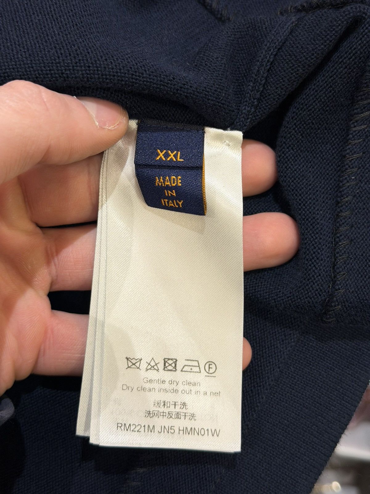 Louis Vuitton Louis Vuitton x Nigo Intarsia Heart Tee - Navy Size US XXL / EU 58 / 5 - 5 Thumbnail