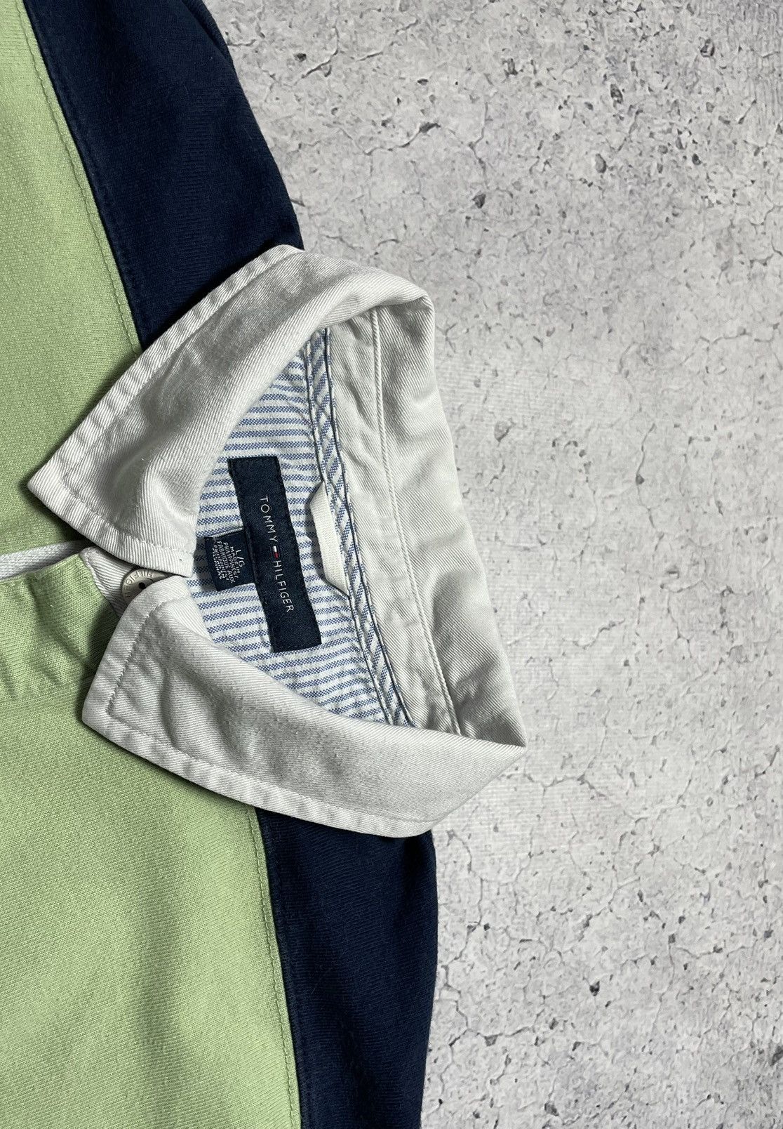 Tommy Hilfiger × Vintage Vintage 90s Tommy Hilfiger Striped Longsleeve Rugby Y2K #8 Size US L / EU 52-54 / 3 - 6 Thumbnail