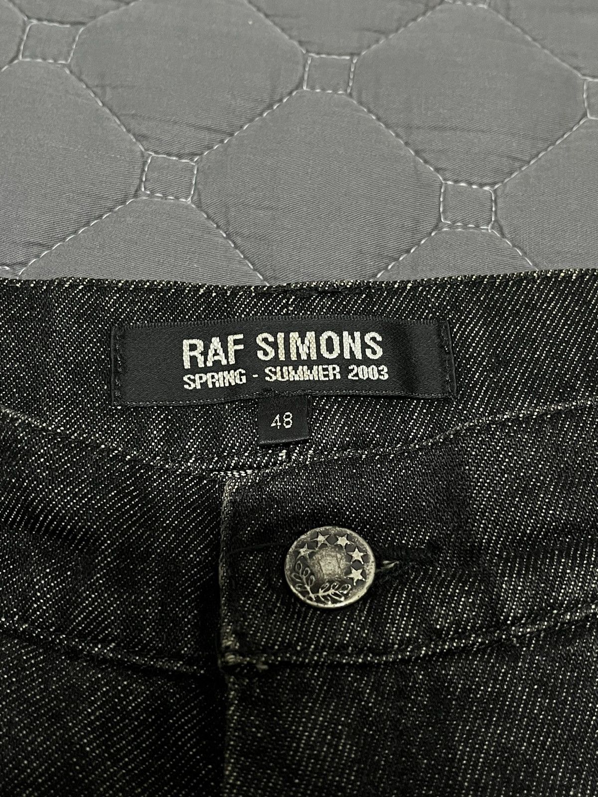 Raf Simons Raf sions 03ss archive black denim jeans Size US 32 / EU 48 - 5 Thumbnail
