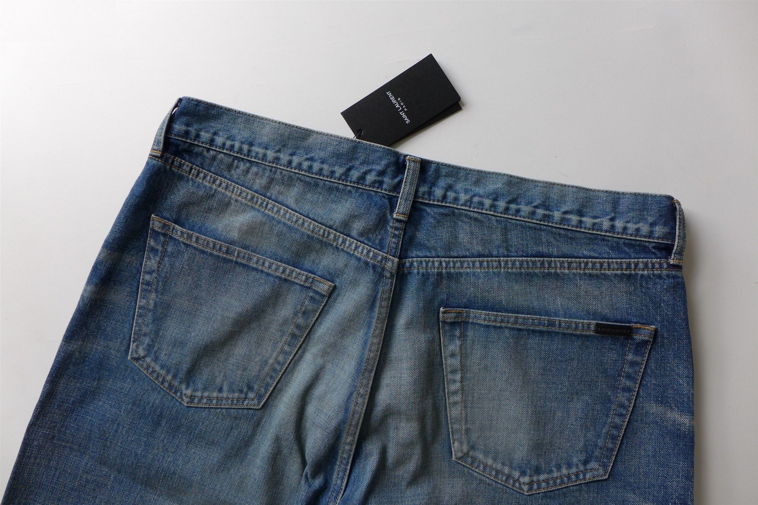 Saint Laurent Paris Saint Laurent D34 Mick Jeans -- Authentic Vintage Blue Denim Size US 32 / EU 48 - 9 Thumbnail