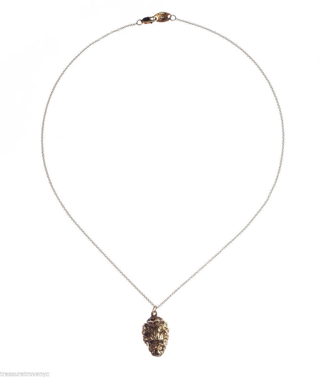Designer 18 kt Gold Plated over Brass Etruscan Lion Pendant Necklace Size ONE SIZE - 3 Thumbnail