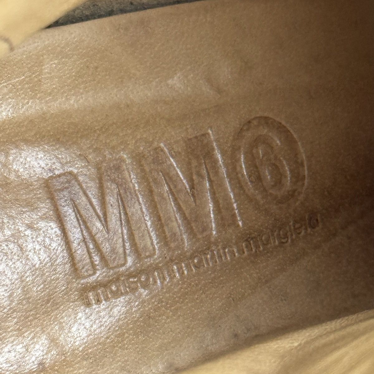 MM6 MM6 Maison Martin Margiela - Black/Beige Leather Wedge Boots Size US 8 / IT 38 - 13 Thumbnail