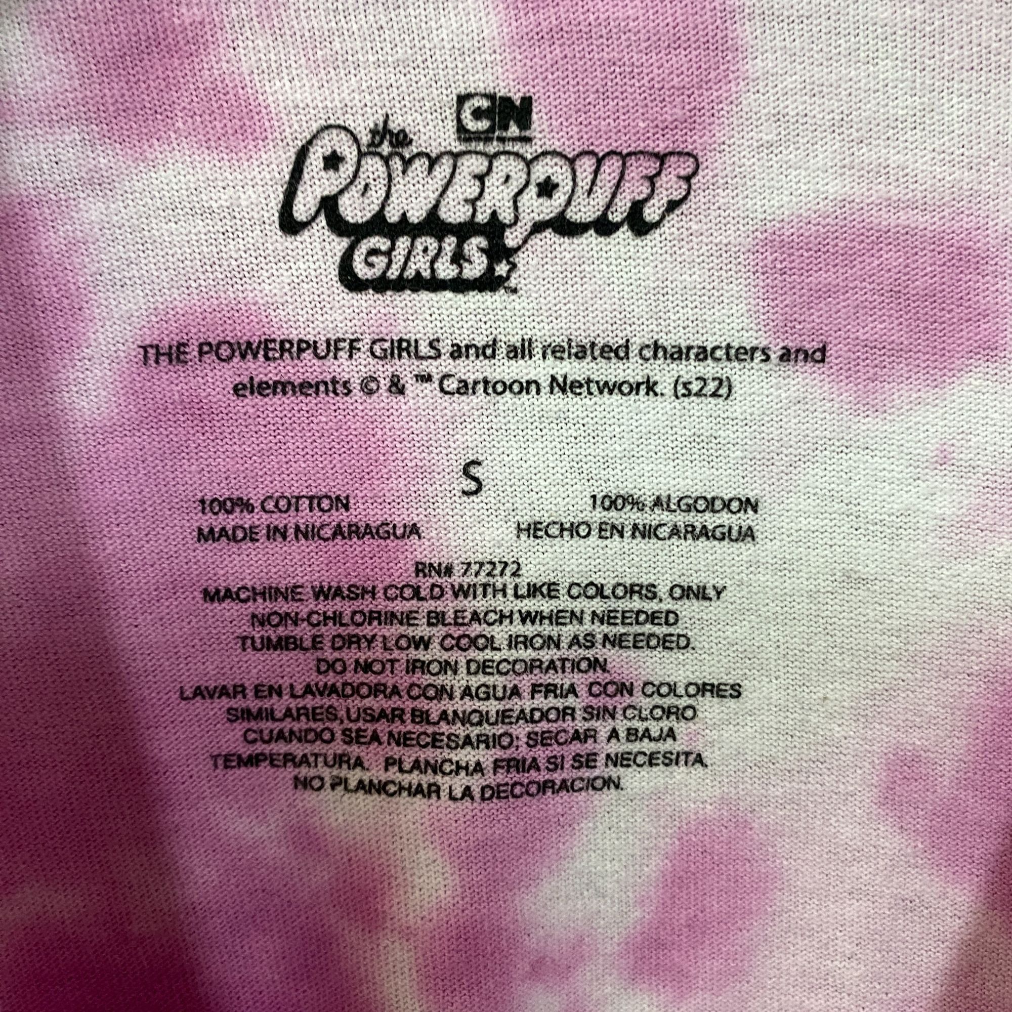 Cartoon Network CN The Power Puff Girls Tie Dye Graphic Design T-Shirt Small Size US S / EU 44-46 / 1 - 4 Thumbnail