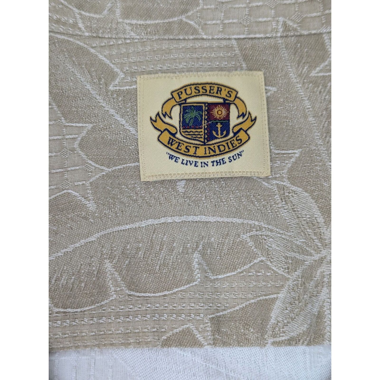 Vintage Pusser’s West Indies Silk Cotton Hawaiian Shirt Men 2XL Beige Floral Pattern Vintage No Size US XXL / EU 58 / 5 - 3 Thumbnail