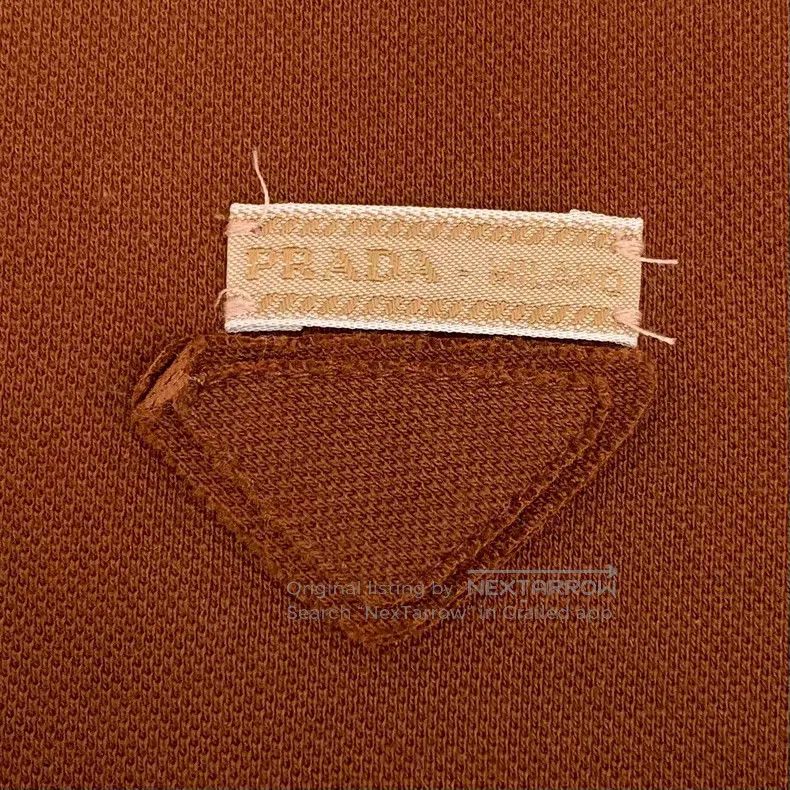 Prada Prada 24 dark brown triangle cotton lapel single-breasted Size US XS / EU 42 / 0 - 5 Thumbnail