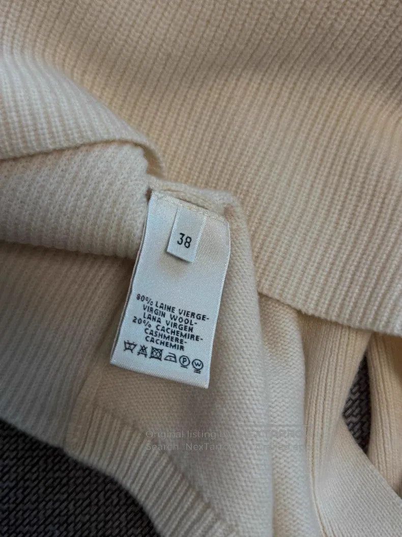 Hermes Hermes Off-white long cardigan Size XS / US 0-2 / IT 36-38 - 5 Thumbnail