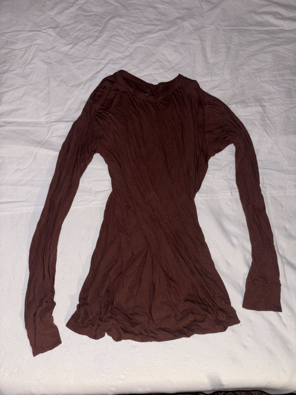 Rick Owens RICK OWENS PORTERVILLE SEMI SHEER LONGSLEEVE Size US L / EU 52-54 / 3 - 1 Thumbnail