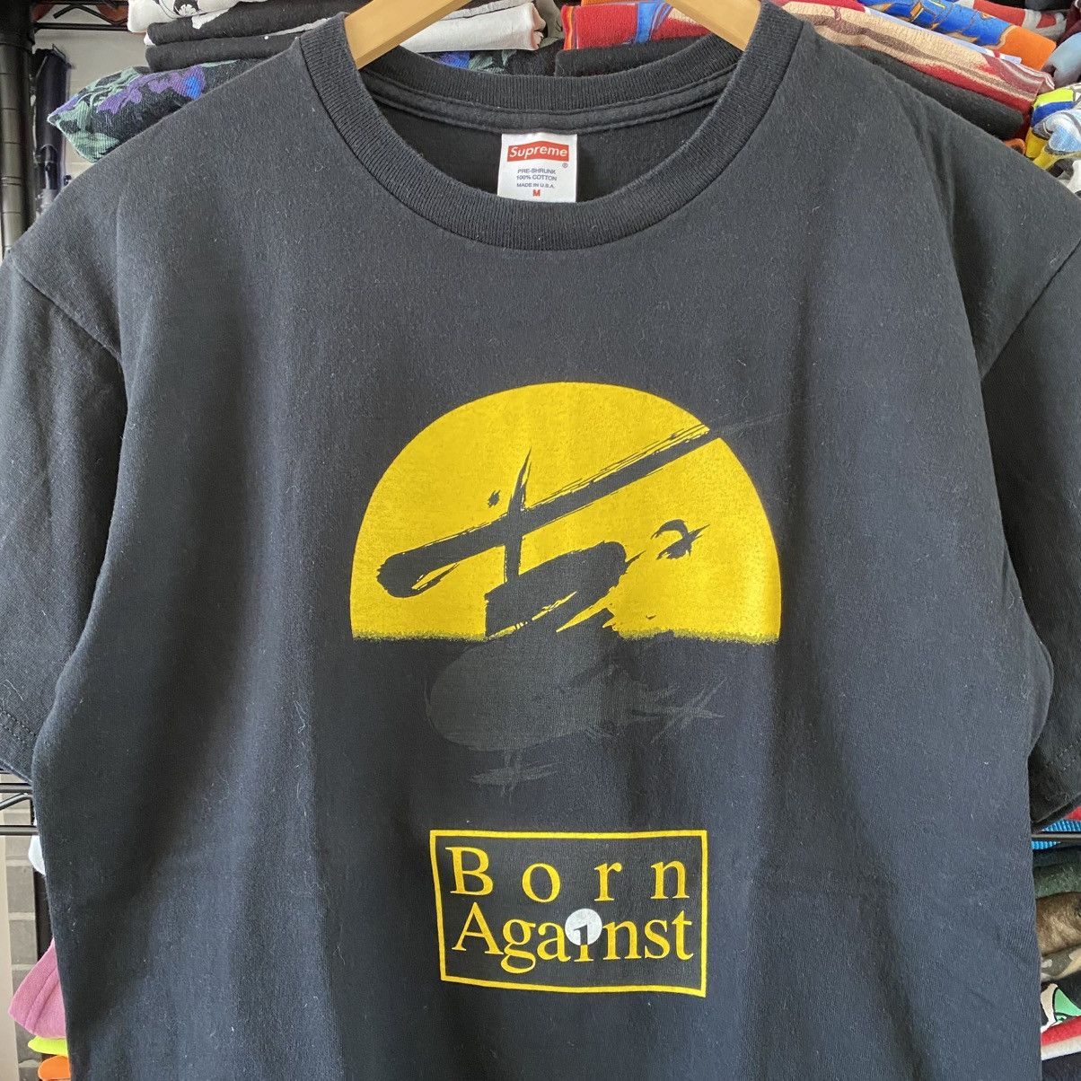 Supreme Vintage Supreme Born Against T-Shirt Black 2011 Punk Grunge Size US M / EU 48-50 / 2 - 2 Thumbnail