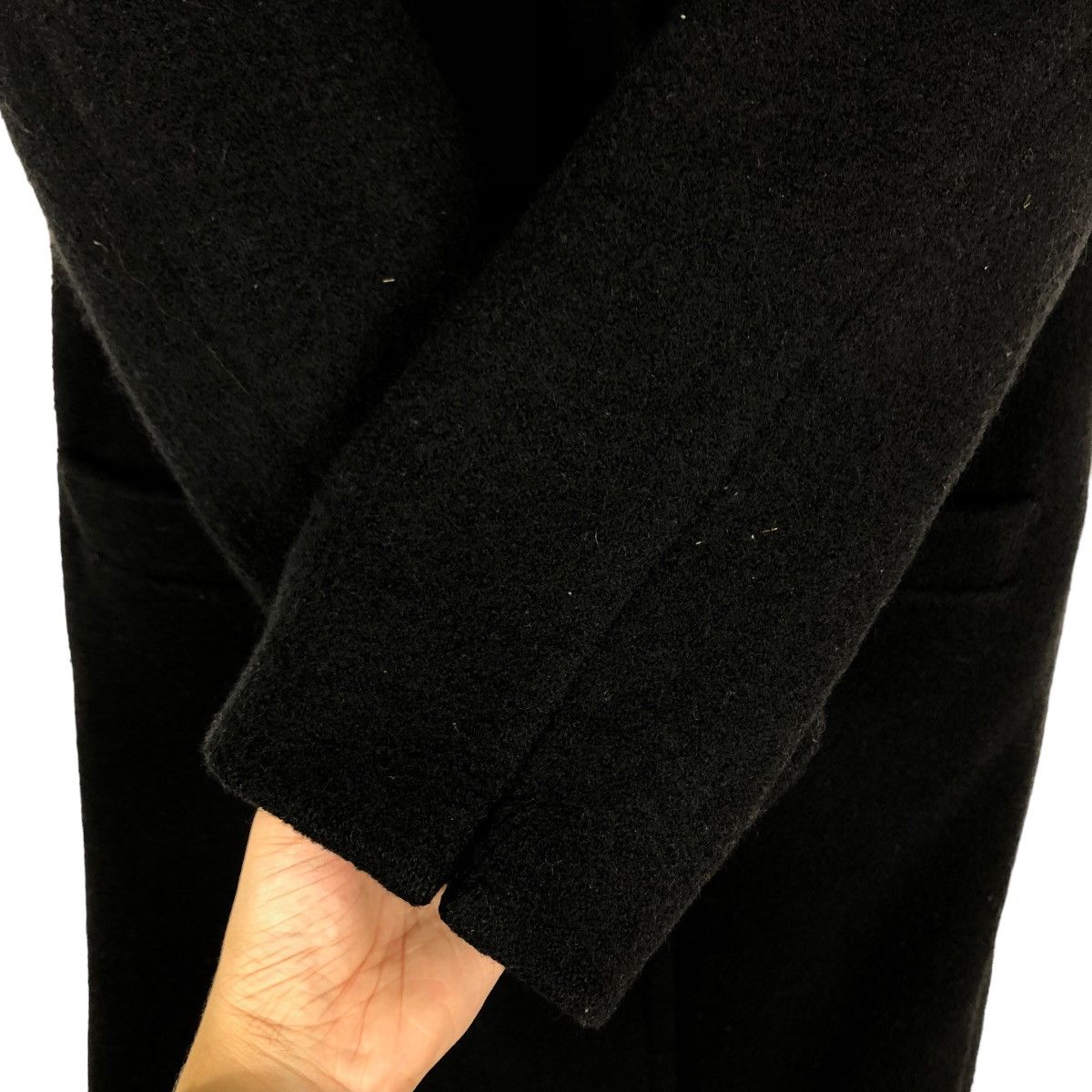 agnes b. 🔥Rich Brown - Fly Coat Herringbone Wool Long Jacket Size US M / EU 48-50 / 2 - 13 Thumbnail