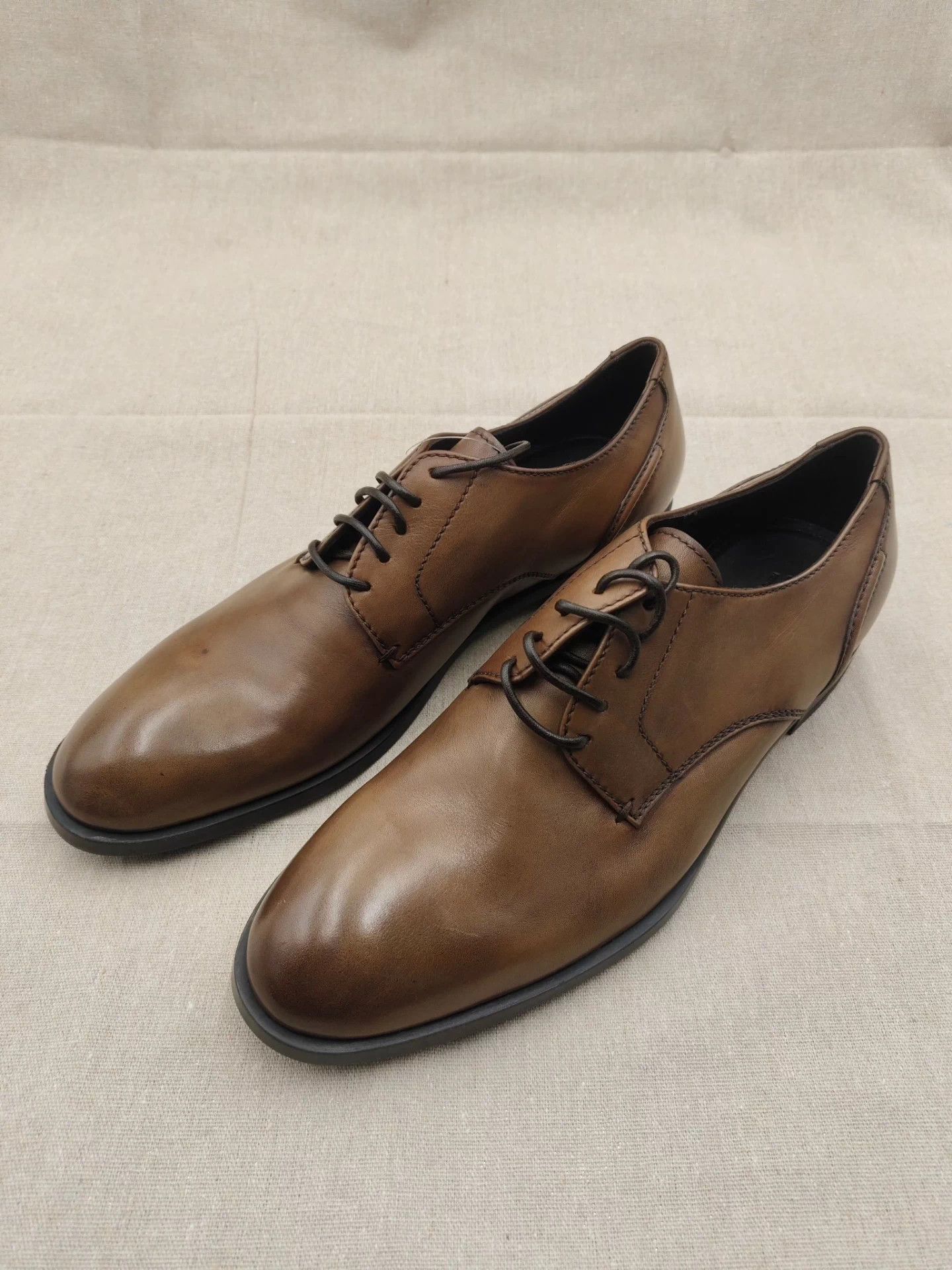 Ermenegildo Zegna Zegna Mainline Distressed Leather Derby 41.5,43,43.5 New Size US 8.5 / EU 41-42 - 2 Thumbnail