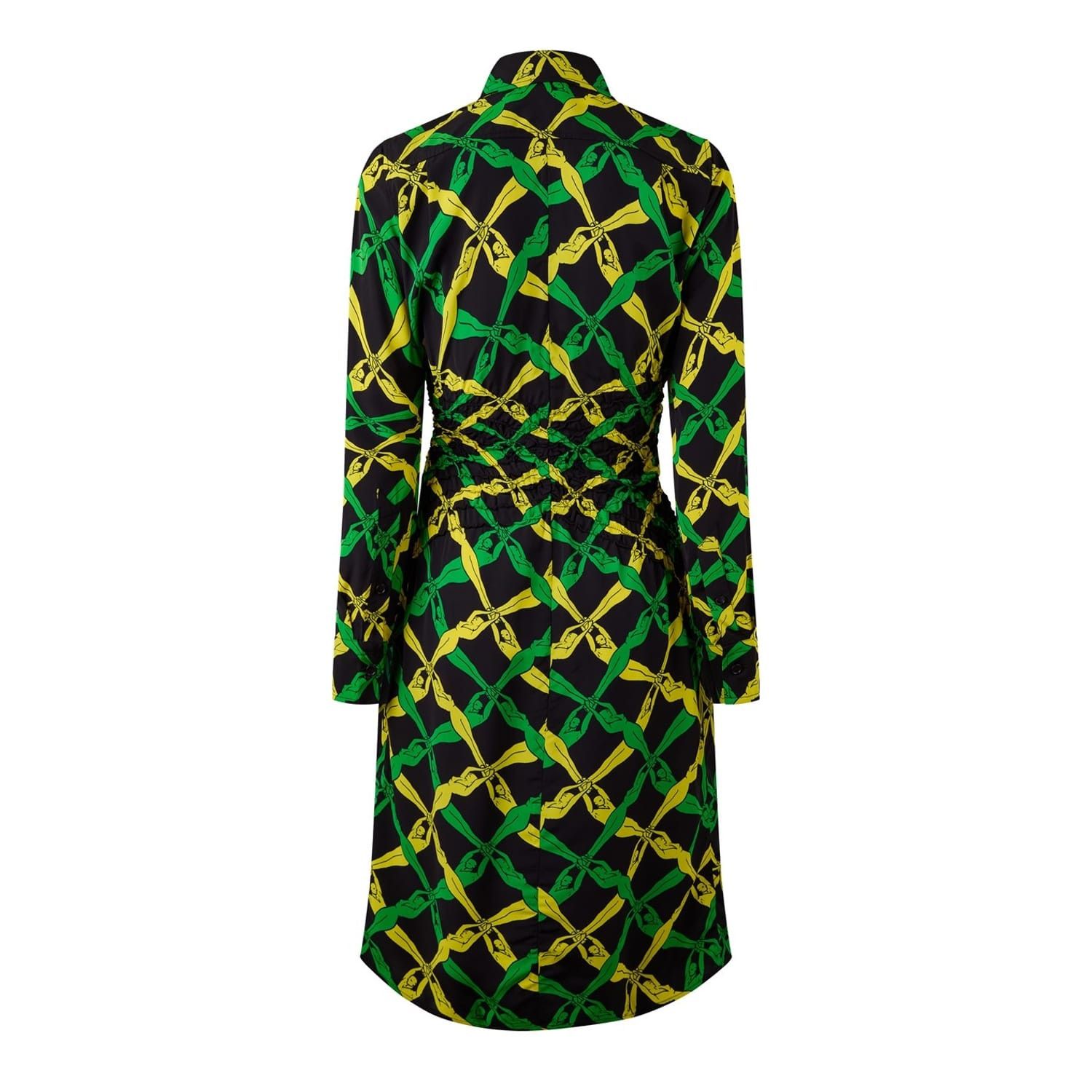 Bottega Veneta Bottega Veneta Fantasia Collared Neck Knee Length Dress Size XS / US 0-2 / IT 36-38 - 2 Thumbnail