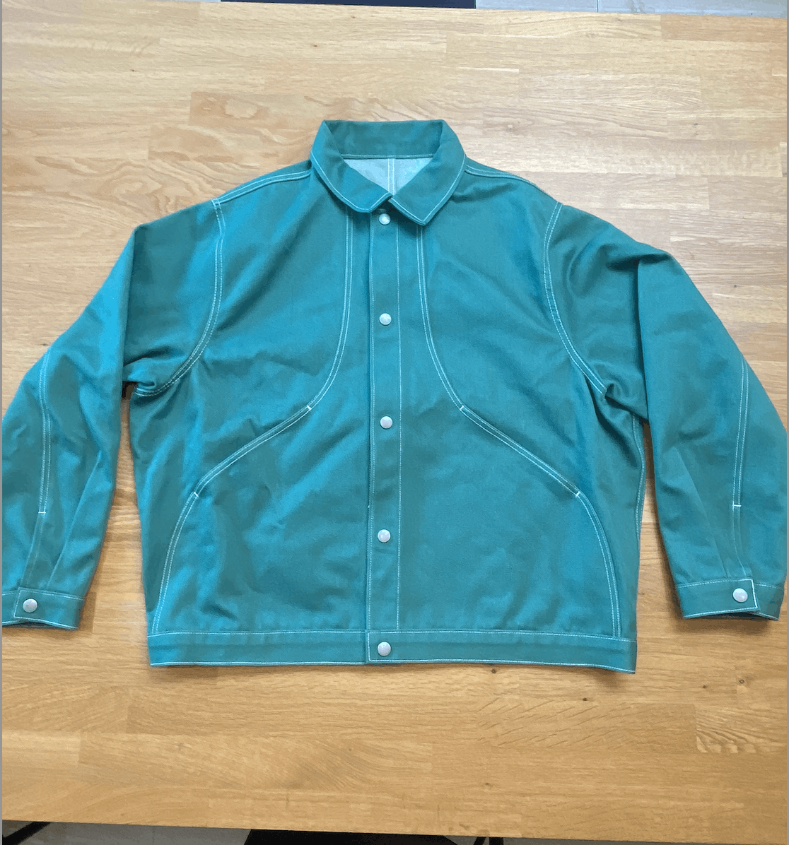 HENRYS HENRY'S Swoop Jaket HENRY'S Green Denim Swoop Jacket | Grailed