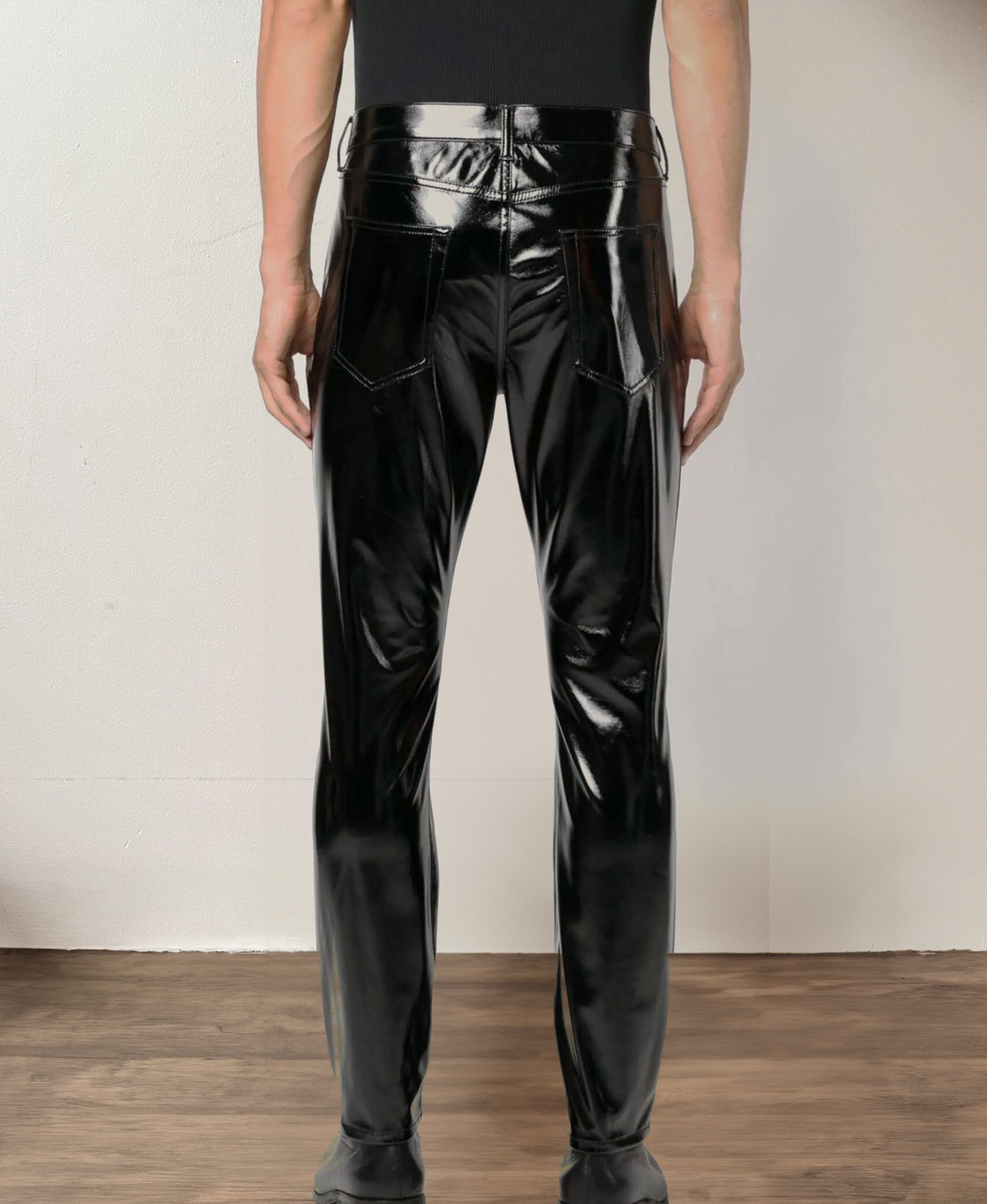 Saint Laurent Paris BNWT Slim Pants With Shiny Effect Size US 30 / EU 46 - 2 Thumbnail