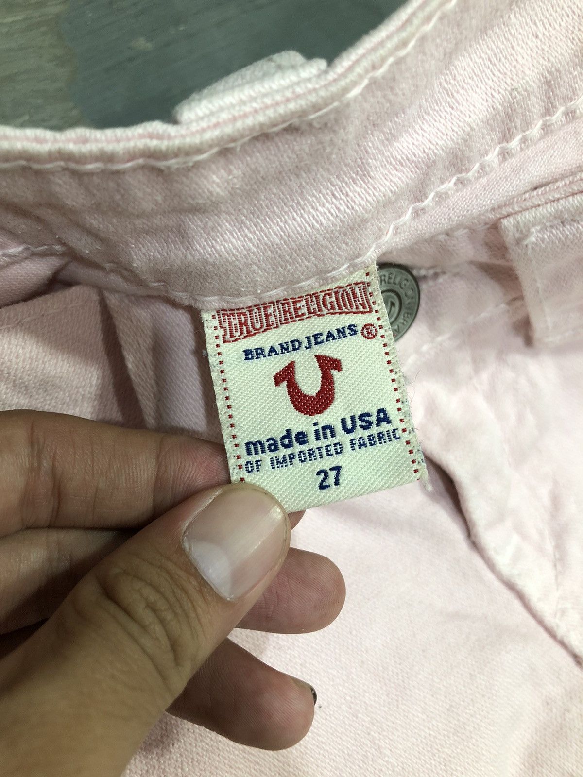 Designer × True Religion × Vintage True Religion Pink Denim Size 27" / US 4 / IT 40 - 6 Thumbnail