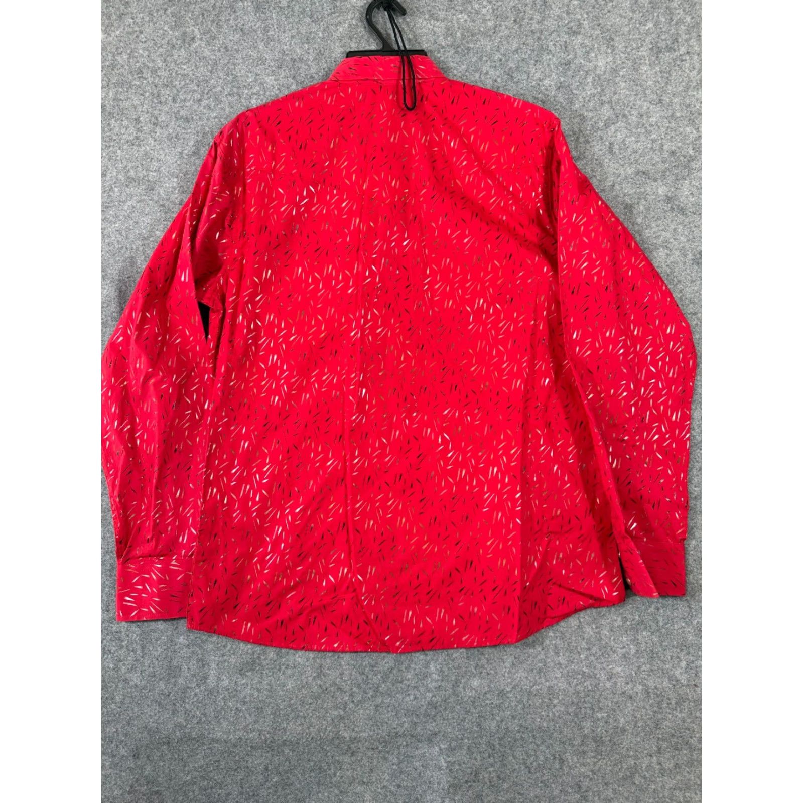 Vintage ACE OF DIAMOND Western Shirt Mens L Red Geometric Pearl Snap NWT Size US L / EU 52-54 / 3 - 7 Thumbnail