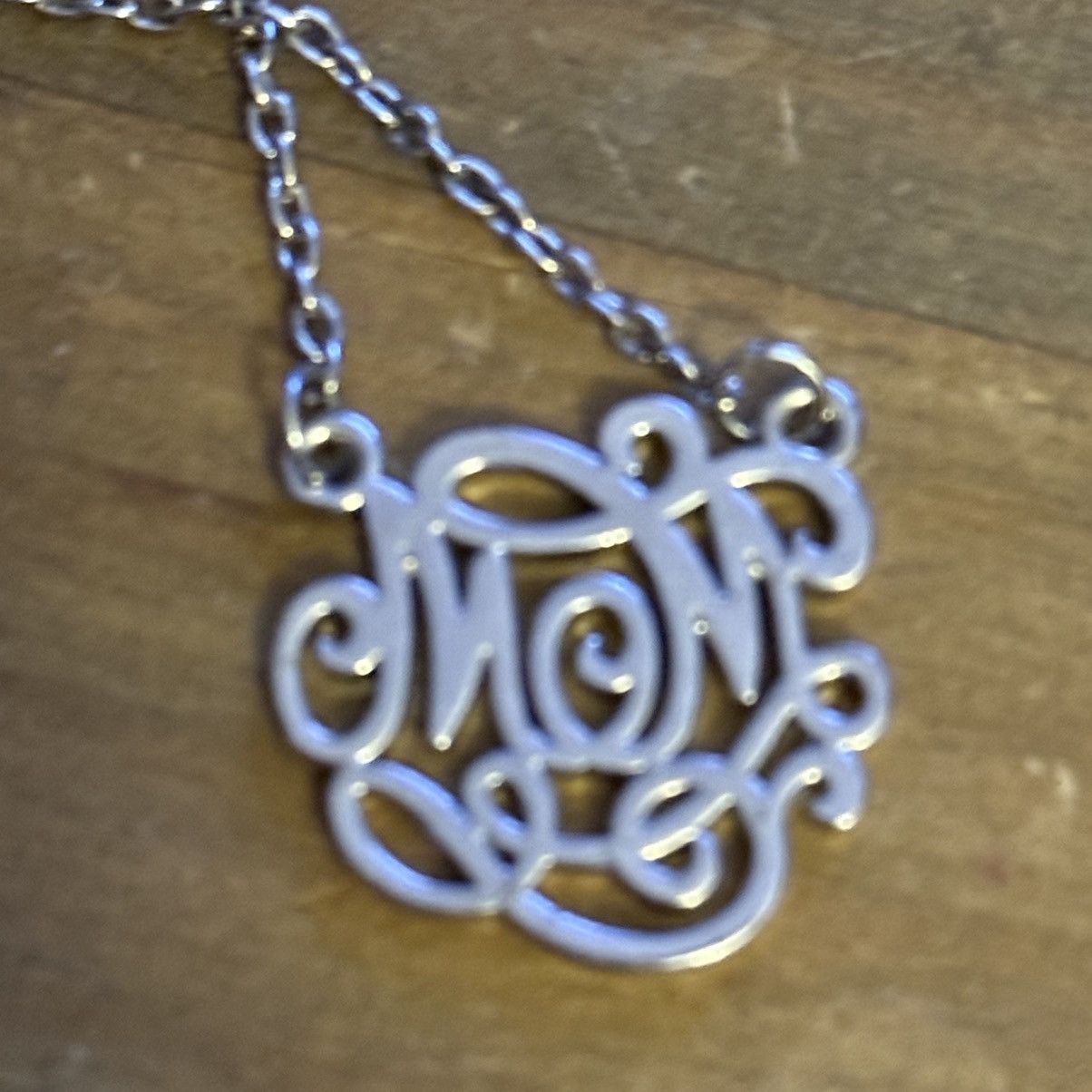 Other Silver tone monogram Mom necklace Size ONE SIZE - 4 Thumbnail