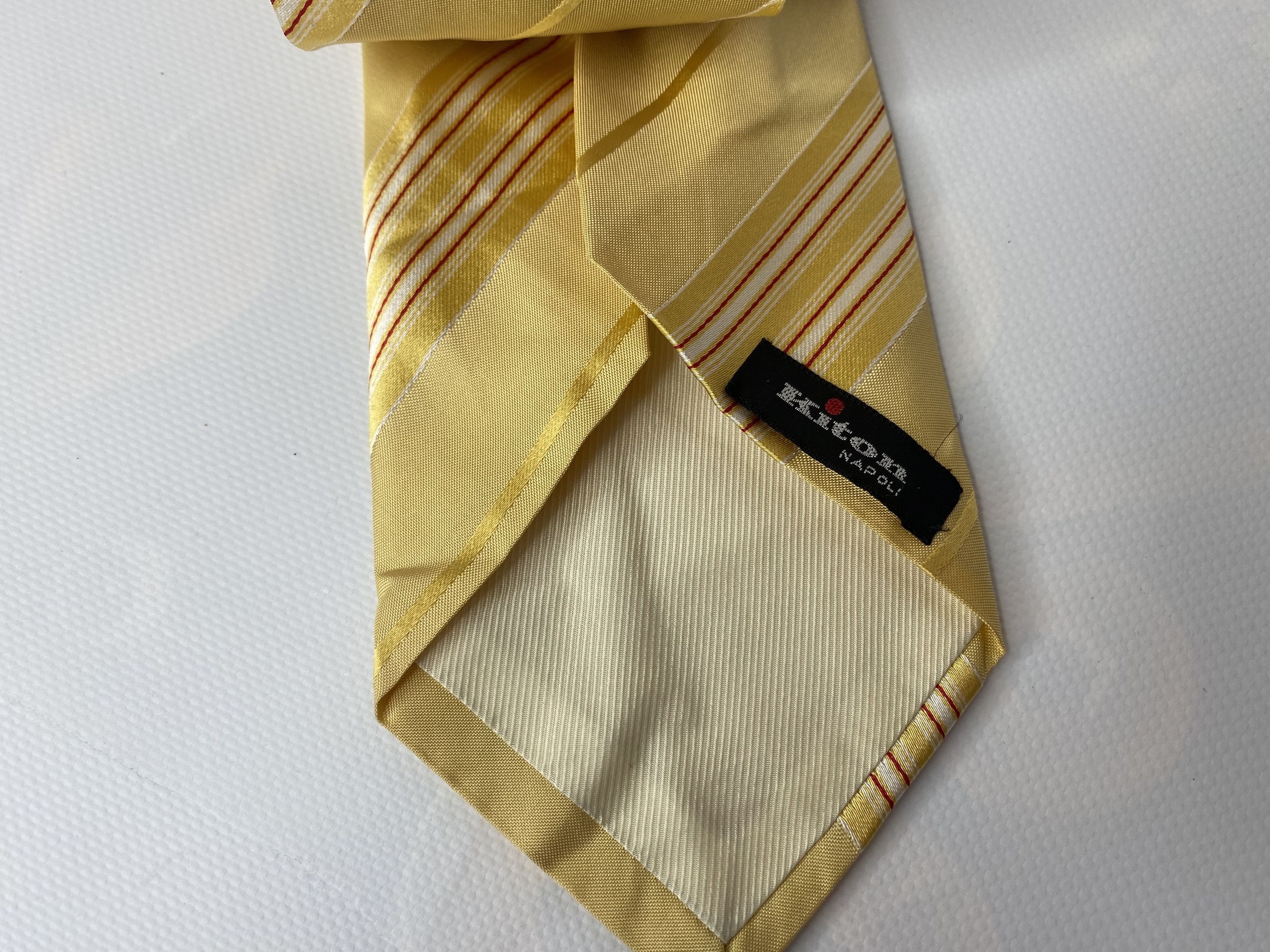 Kith VINTAGE KITON NAPOLI SILK TIE GEOMETRIC MADE IN ITALY Size ONE SIZE - 2 Thumbnail