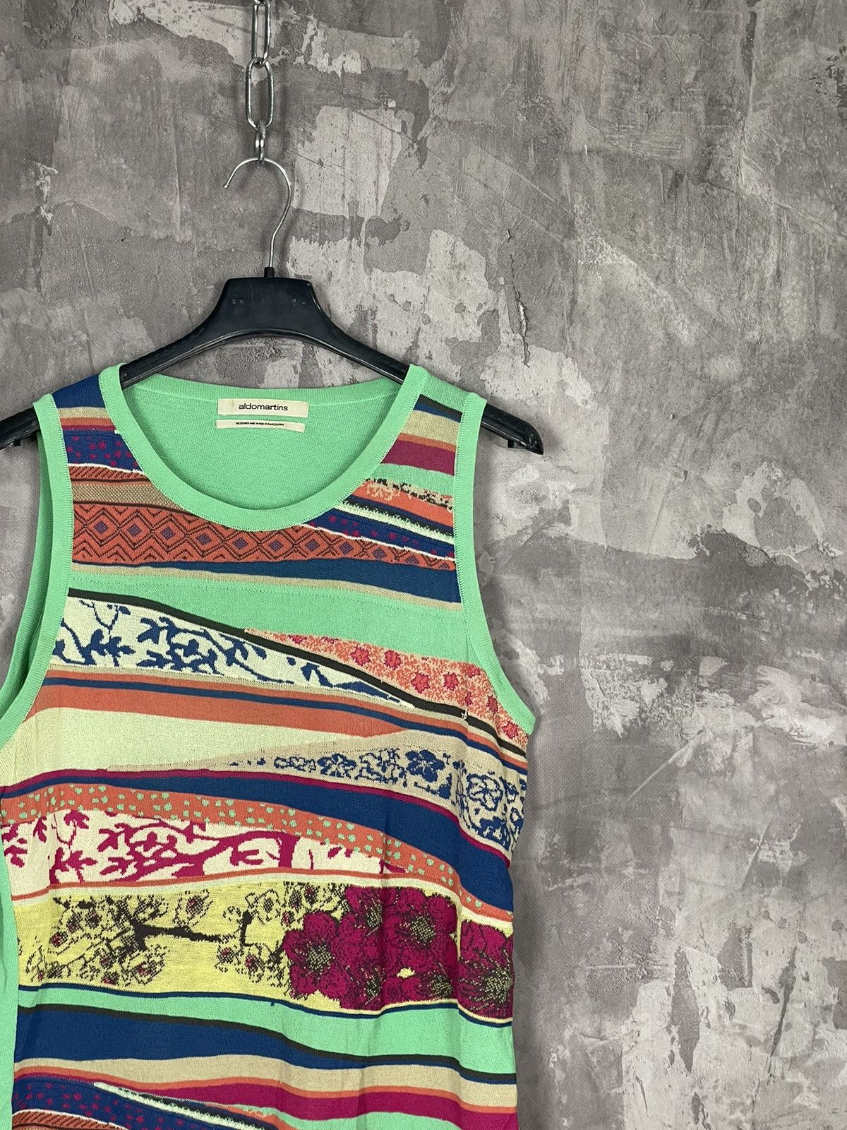 Vintage Y2K Multicolour Knit Australian Style Rare Tank Top Size XL / US 12-14 / IT 48-50 - 4 Thumbnail