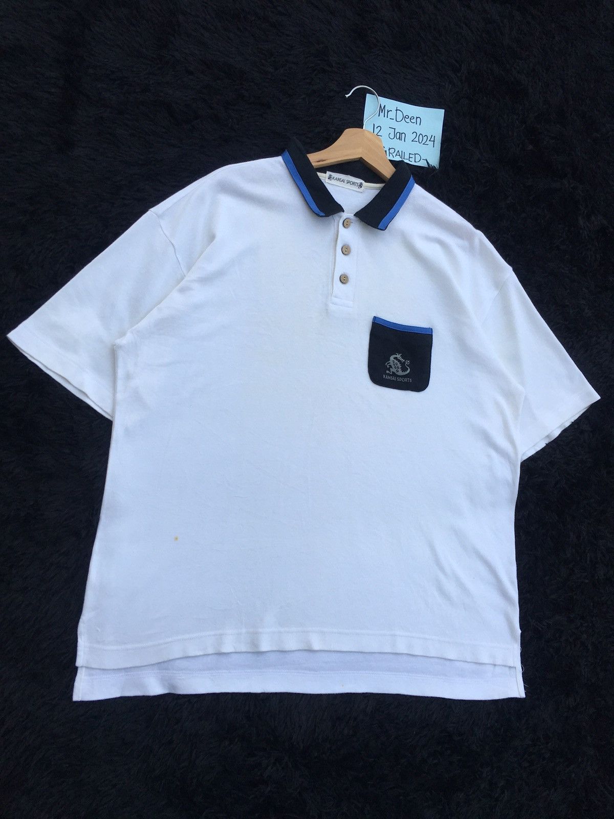 Kansai Yamamoto Rare Vintage 90s KANSAI Sports Polo Shirt Size US L / EU 52-54 / 3 - 8 Thumbnail