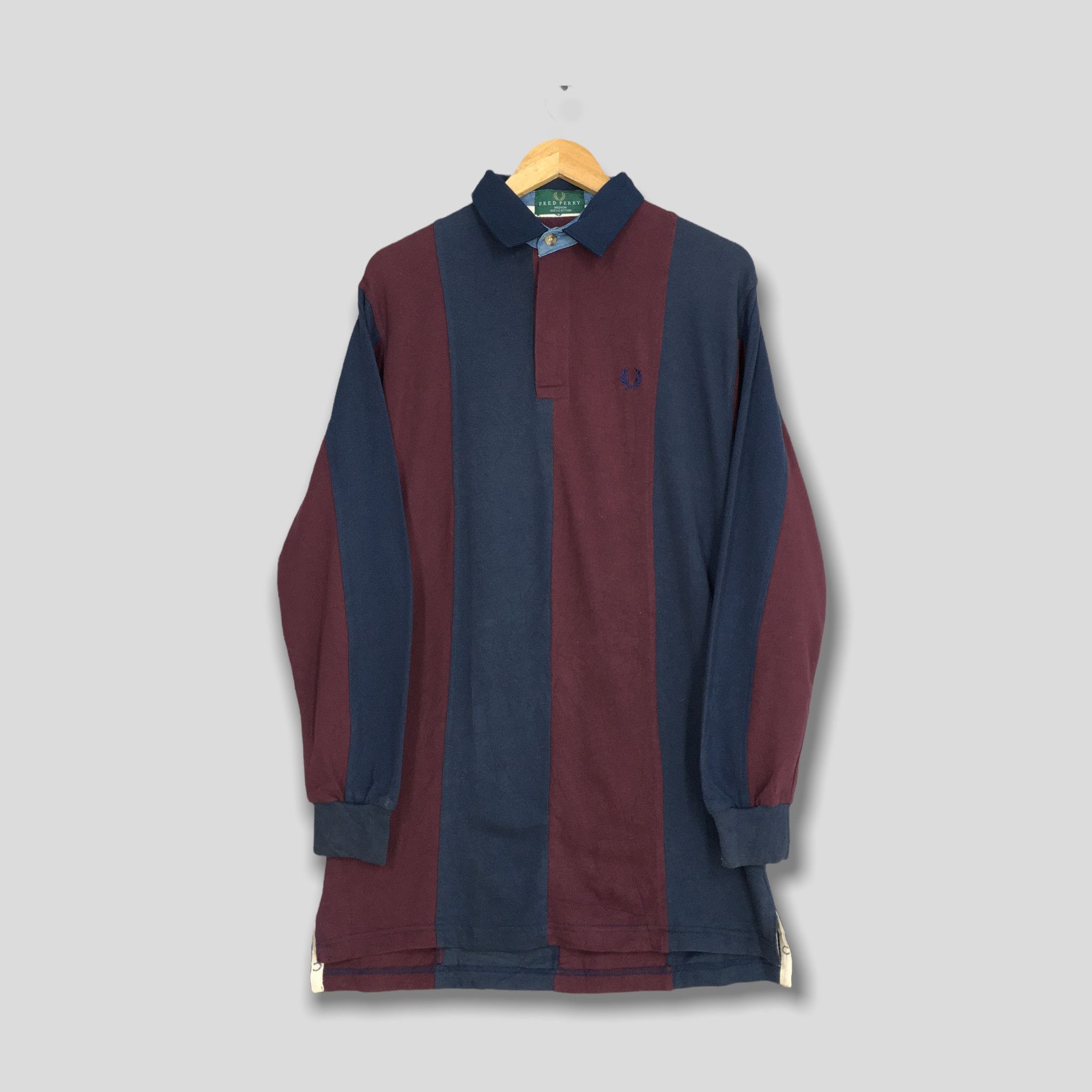 Fred Perry × Vintage Vintage Fred Perry Stripes Polos Shirt Casual Medium Size US M / EU 48-50 / 2 - 1 Thumbnail