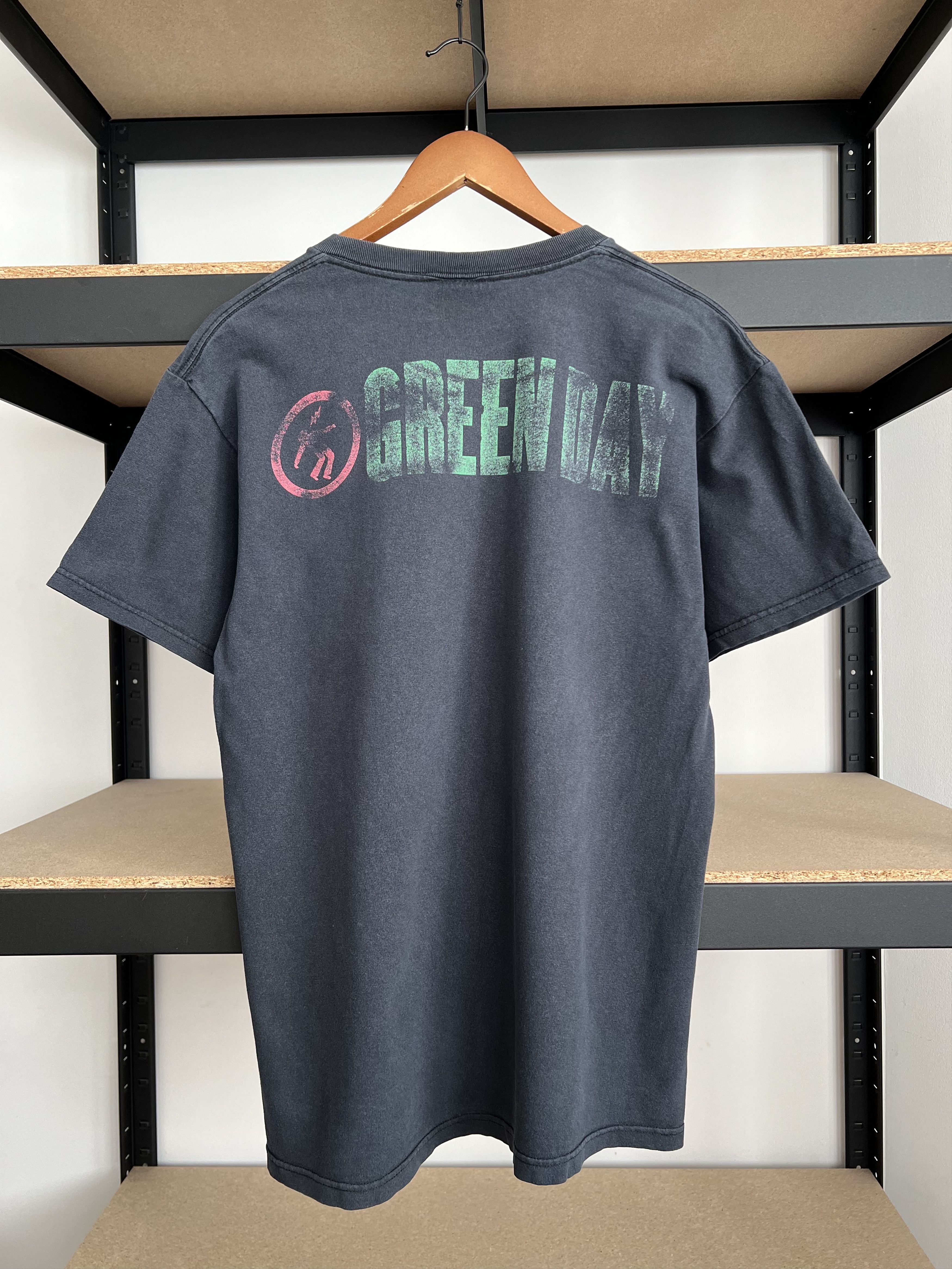 Vintage 2000s Green Day Bullet in a Bible Black T-shirt