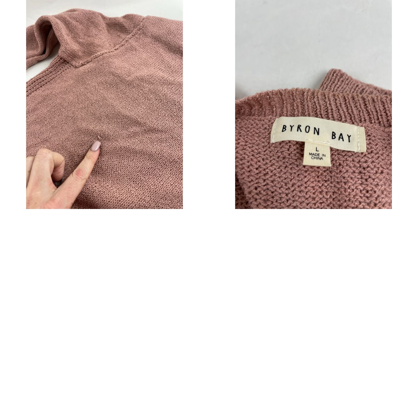 Vintage Byron Bat Sweater Women's L Pink Pullover Crew Neck Knitted Sweatshirt Regular Fit Pullover Size L / US 10 / IT 46 - 8 Thumbnail