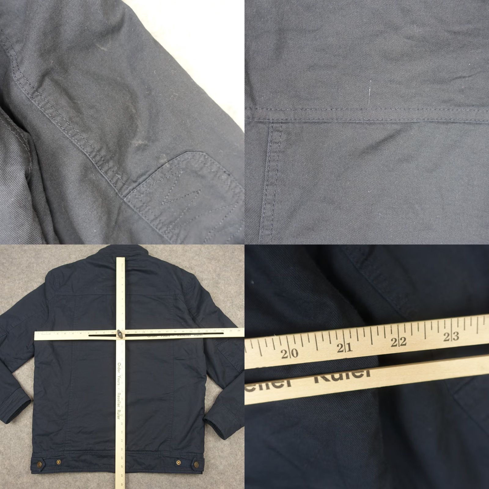Vintage Wenven Jacket Mens Regular Medium Blue Military Jacket Full Zip Lined Pockets Winter Casual Size US M / EU 48-50 / 2 - 8 Thumbnail