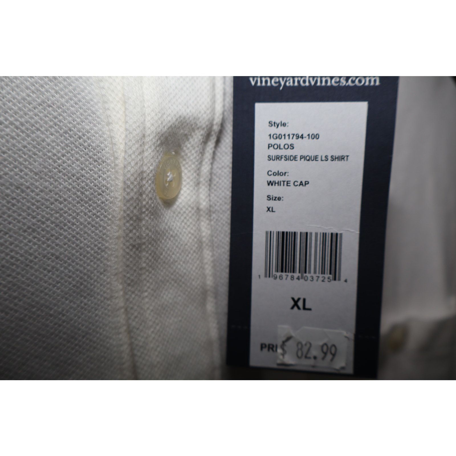 Vineyard Vines Vineyard Vines Surfside Pique Long Sleeve Shirt-White-SizeXL Size US XL / EU 56 / 4 - 6 Thumbnail