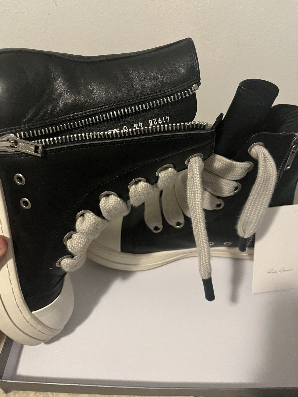 Rick Owens Rick Owens Black Temple Jumbolace Sneaks Size US 10 / EU 43 - 3 Thumbnail