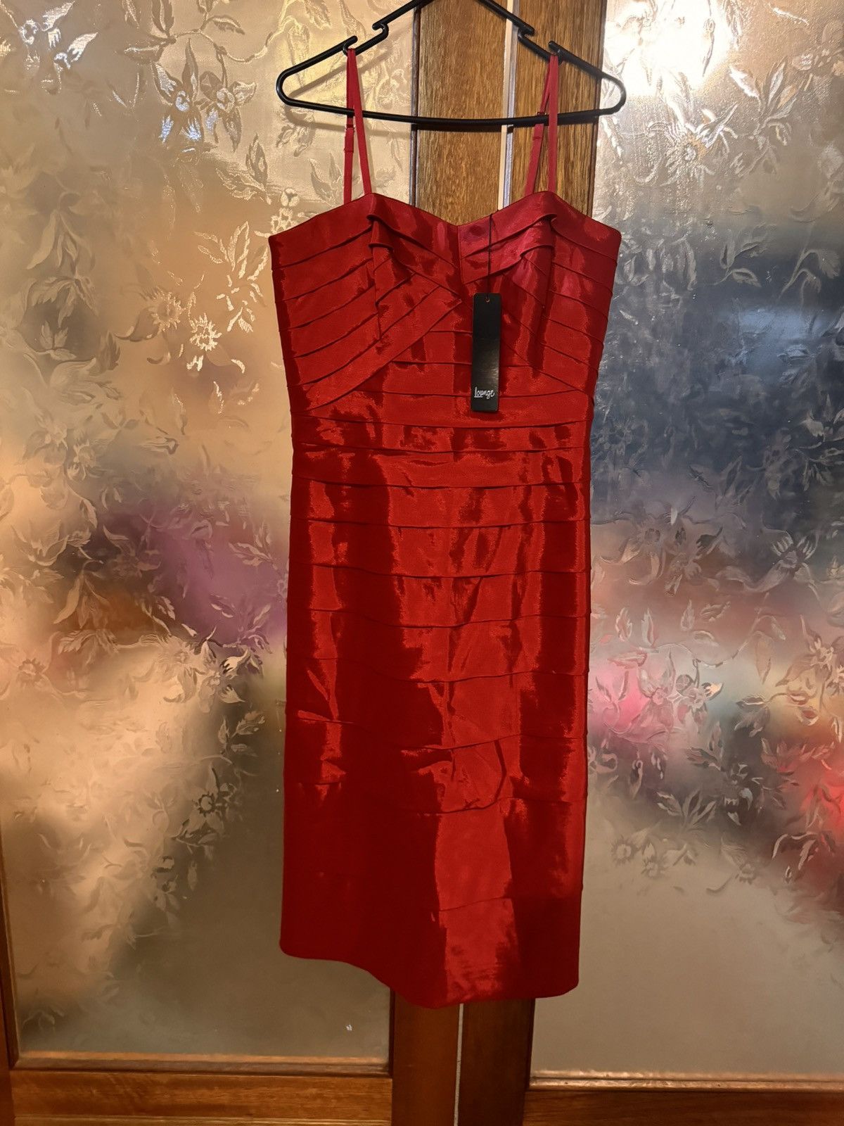 image of Lounge Two Piece Red Dress Rrp$540 in Dark Red, Women's (Size XL)