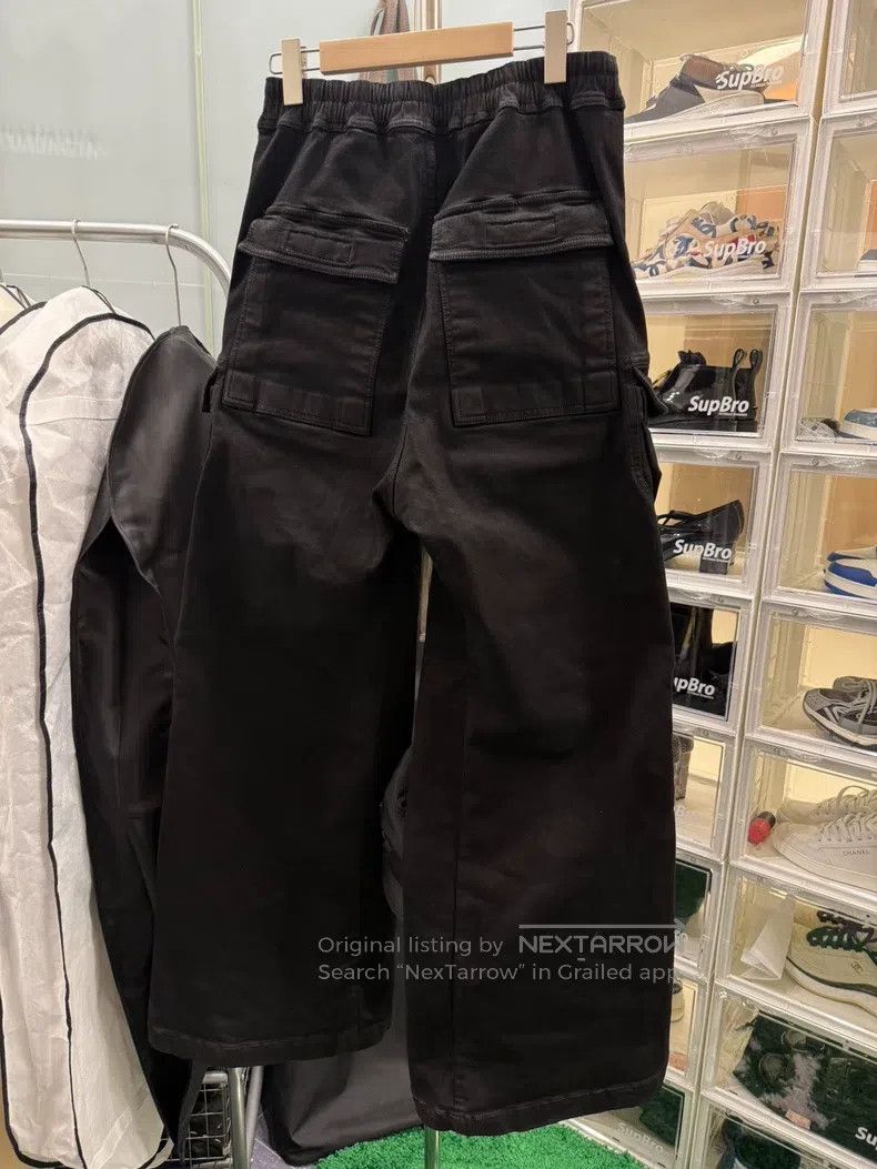 Rick Owens RICK OWENS size M Waxed Denim Workwear Pants Size US 27 - 2 Thumbnail