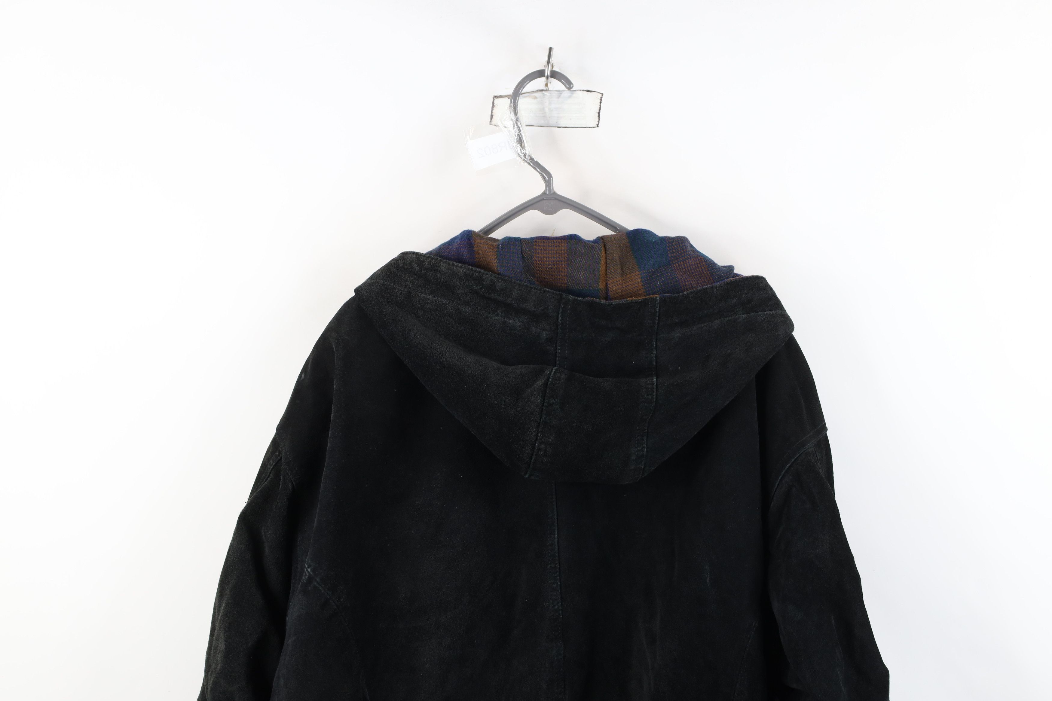 Vintage Vintage 90s Streetwear Suede Leather Toggle Button Jack Size US XL / EU 56 / 4 - 14 Thumbnail