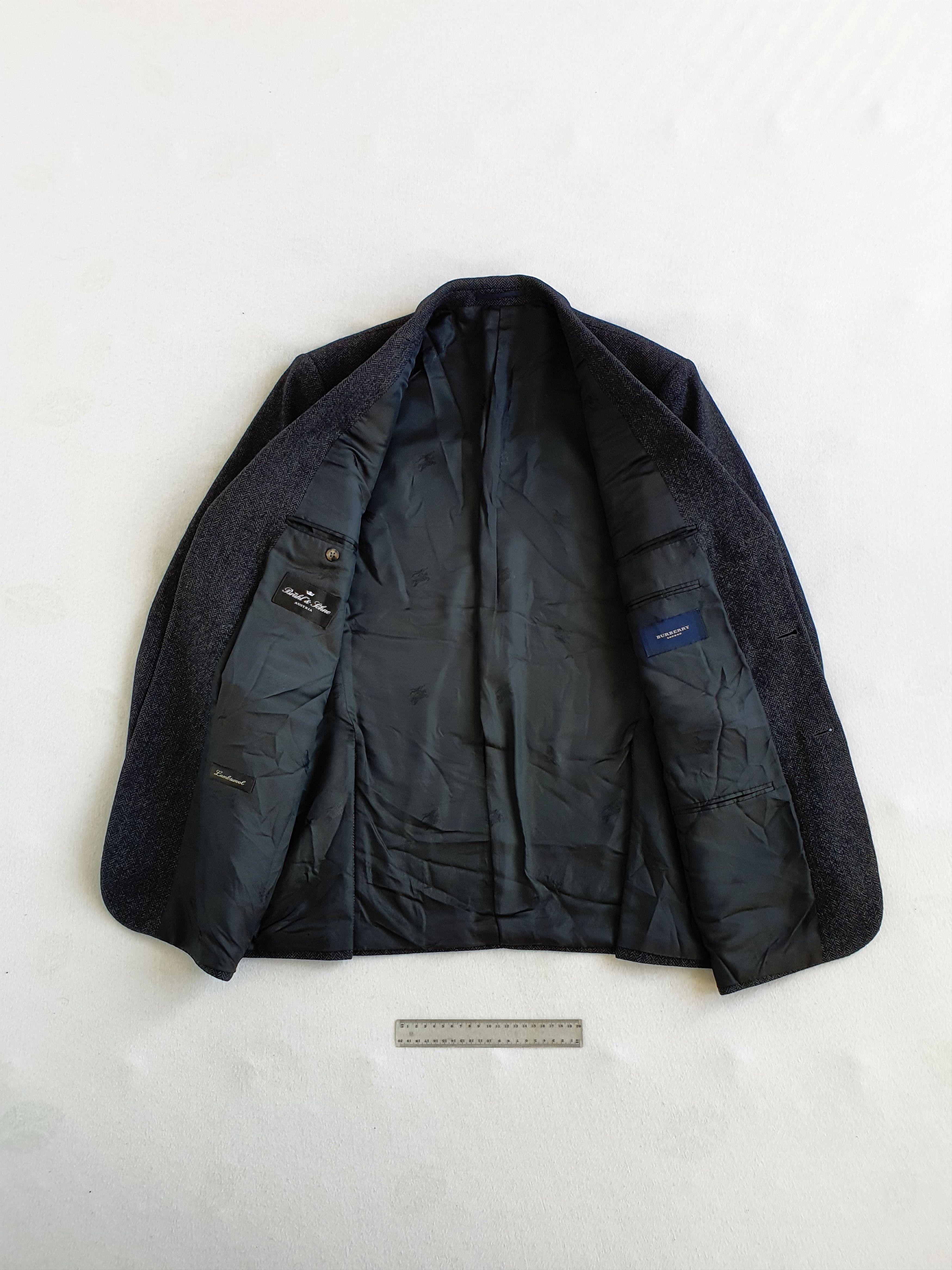 Burberry BURBERRY LONDON - Vintage Sports Coat Jacket - Herringbone Size 44R - 3 Thumbnail