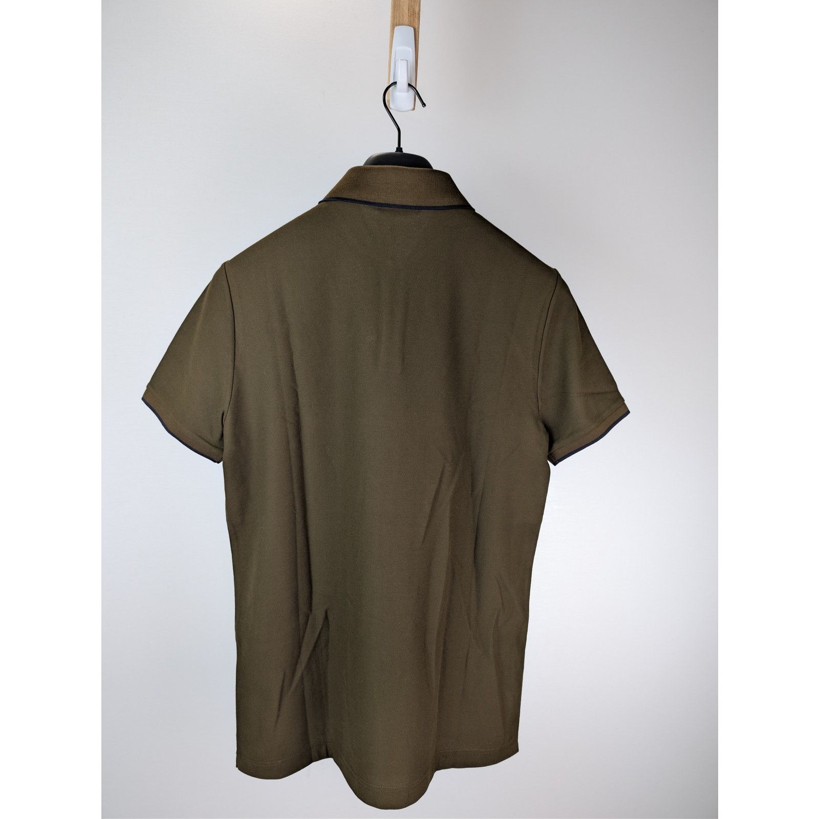 Loro Piana o1rshd1 Double Collar Cotton Piquet Polo Shirt Olive Green Size US M / EU 48-50 / 2 - 9 Thumbnail
