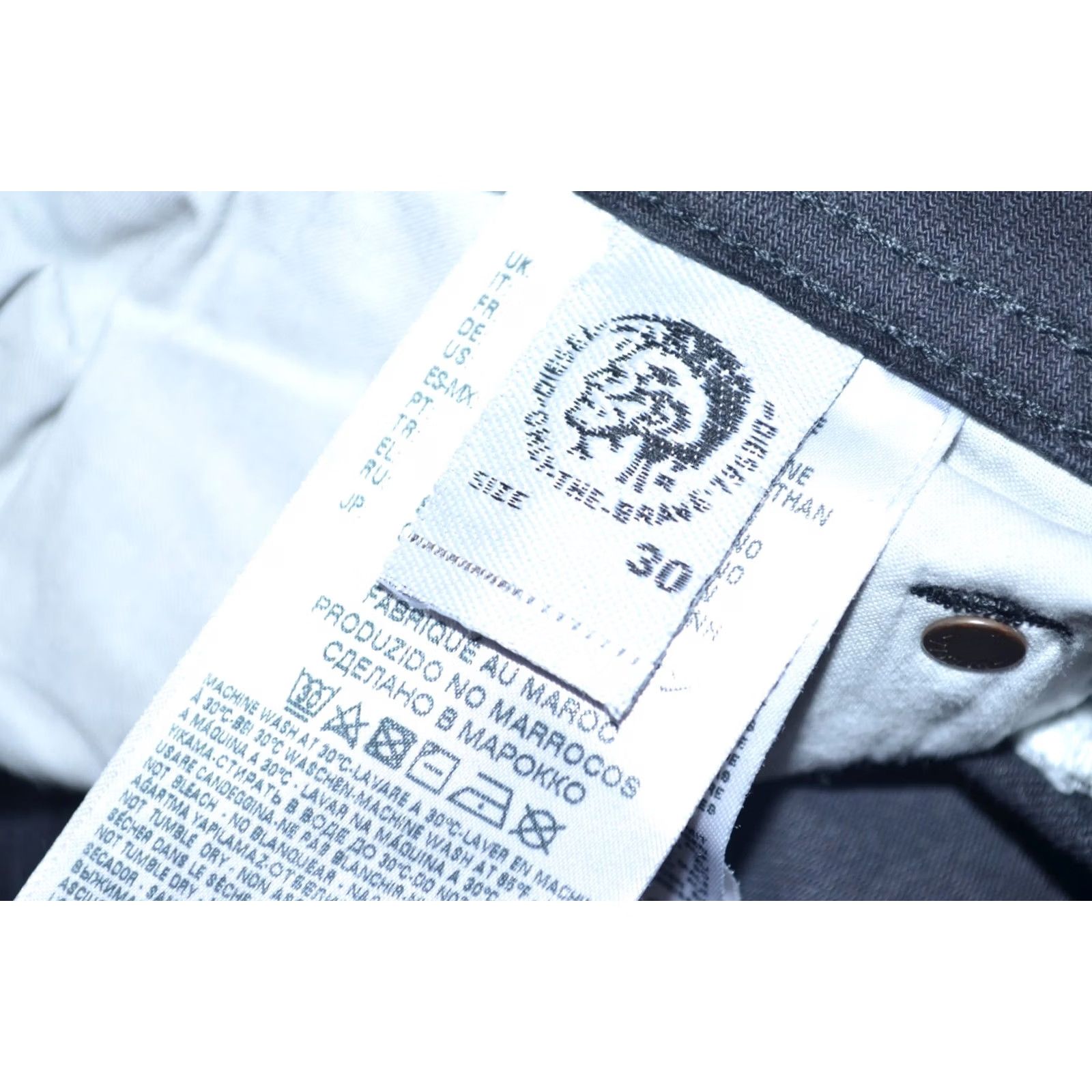 Diesel DIESEL Sleenker Men's Black Jeans Slim Skinny Size W30 L32 Denim Slim Rise Mid 10-12in Inseam 32in Leather Patch Jeans Size US 30 / EU 46 - 8 Thumbnail