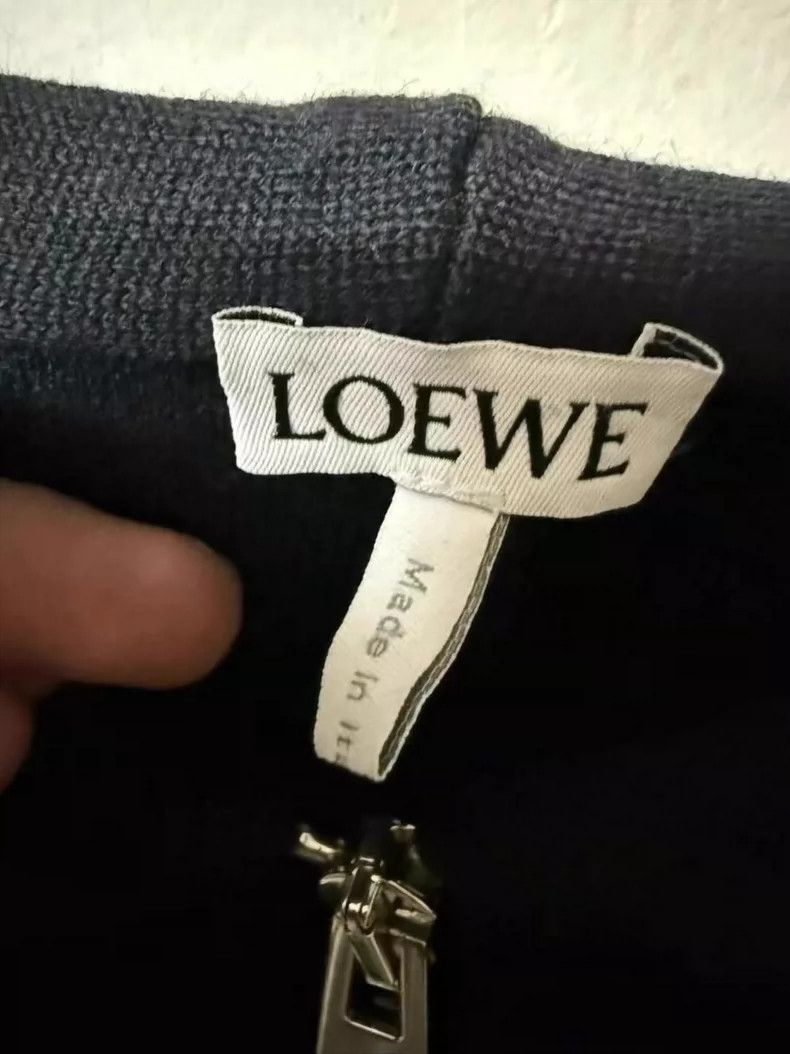 Loewe LOEWE Wool sweater jacket with embossed logo on the back Size L / US 10 / IT 46 - 3 Thumbnail