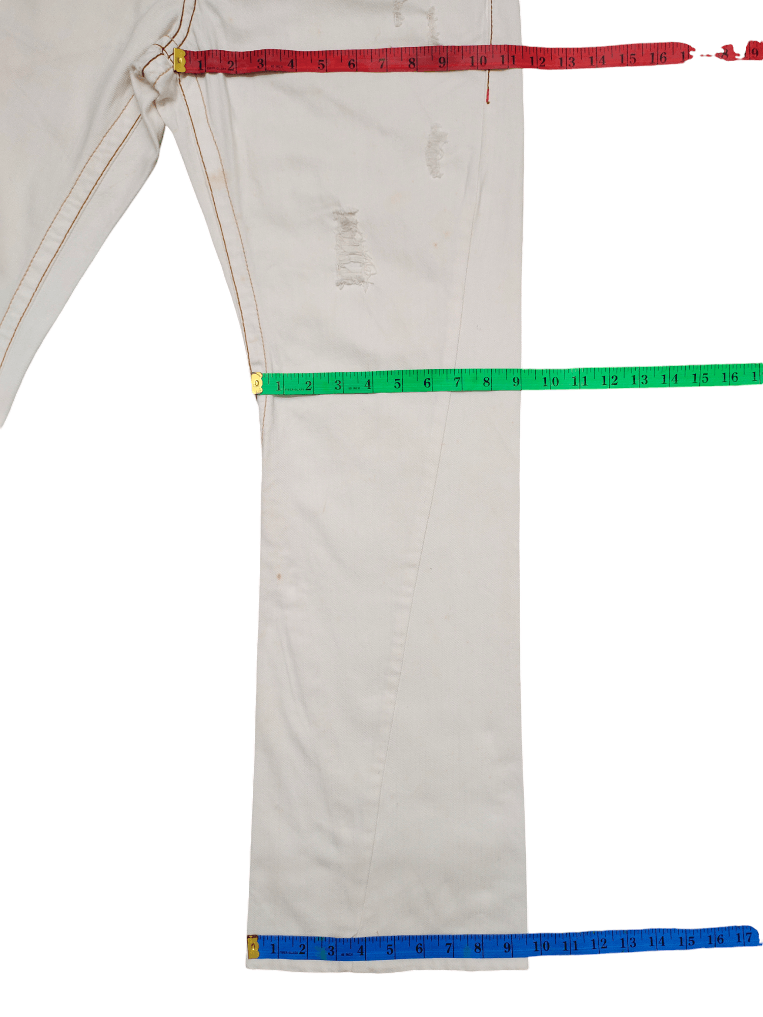 If Six Was Nine Flare Jeans Semantic Design Pyton Trim Rusty Denim Bootcut Size US 34 / EU 50 - 14 Thumbnail