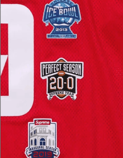 Supreme Supreme Championships Football Jersey (FW23) Red Large Size US L / EU 52-54 / 3 - 8 Thumbnail