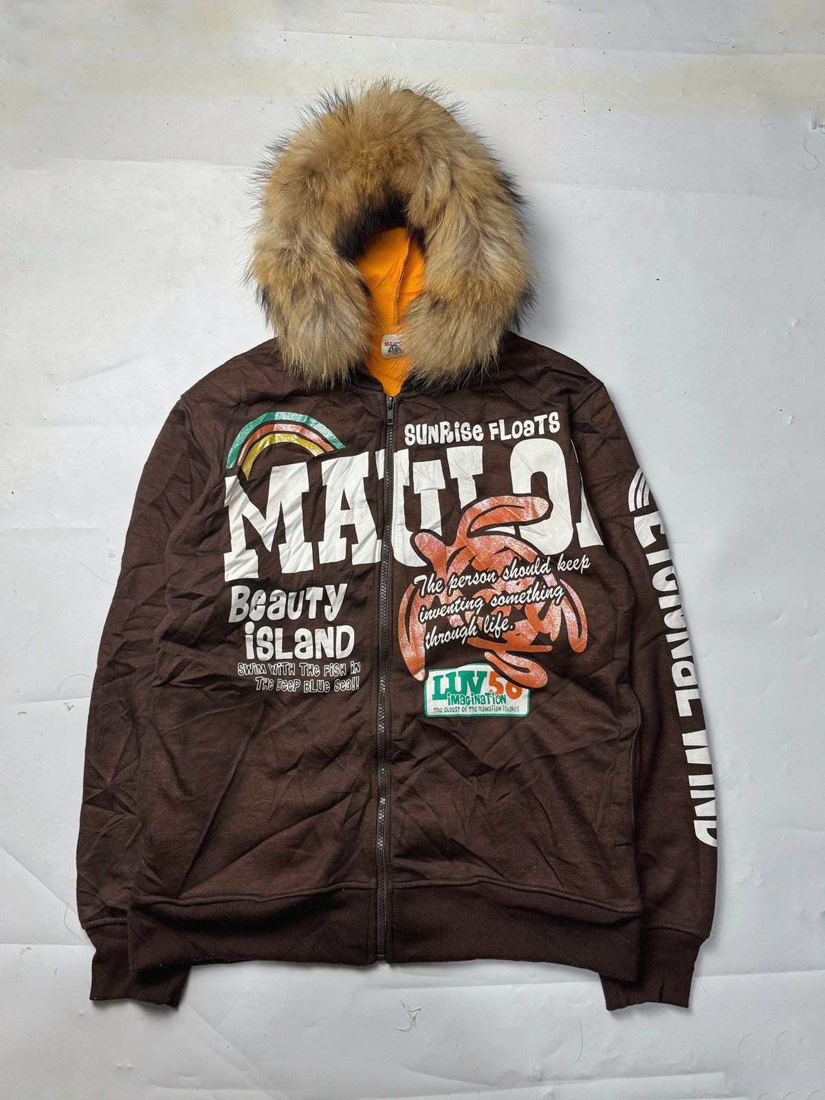 If Six Was Nine Fur Hoodie Poem Surf Japanese styled Size US L / EU 52-54 / 3 - 1 Thumbnail