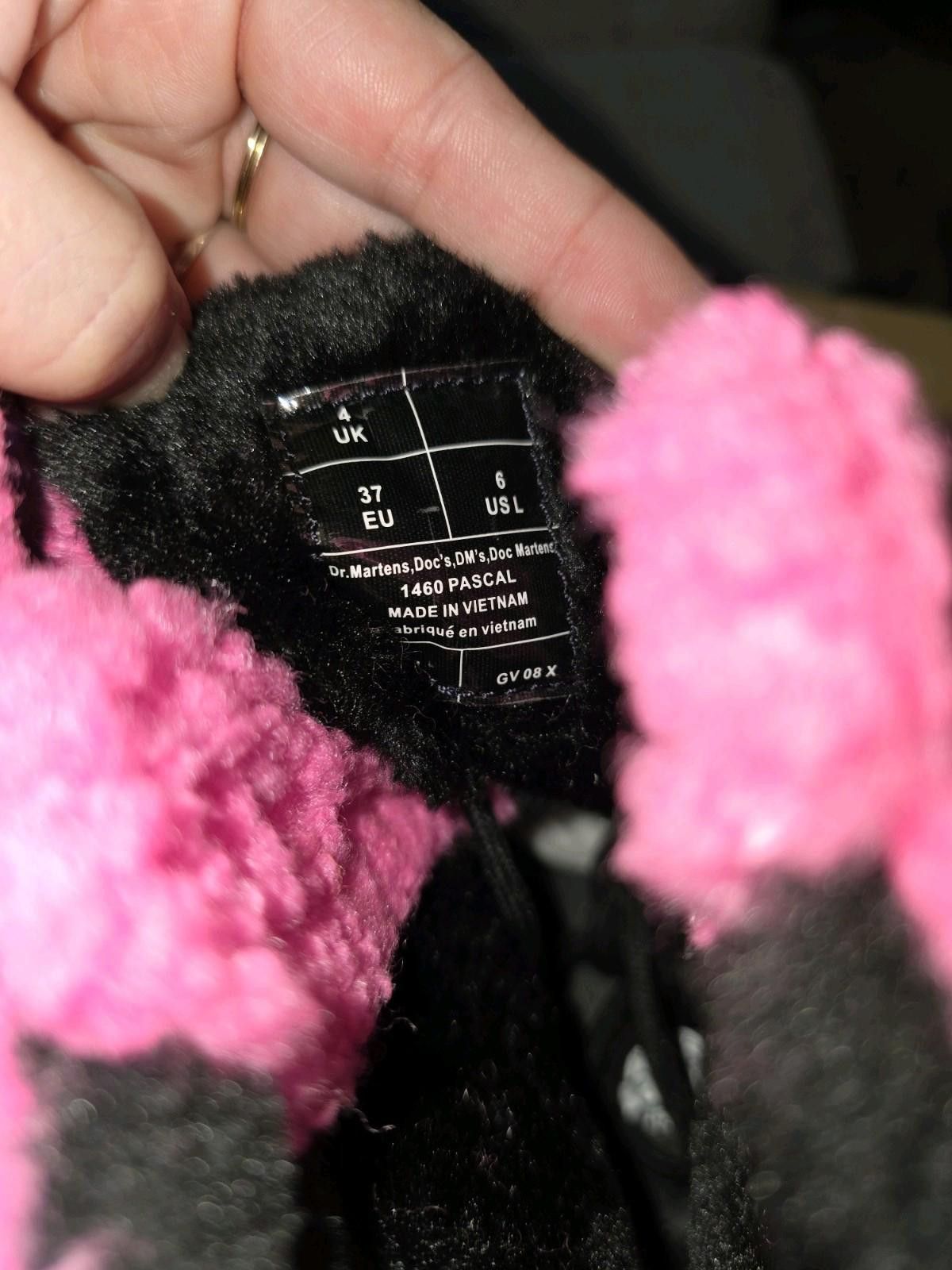Dr. Martens Dr Martens 1460 Pascal Faux Shearling Pink Lux Boots Size US 6 / IT 36 - 7 Thumbnail