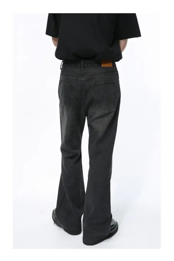 Japanese Brand Nozomi x Sara Vintage Black Loose Washed Bootcut Jeans Size US 32 / EU 48 - 4 Thumbnail