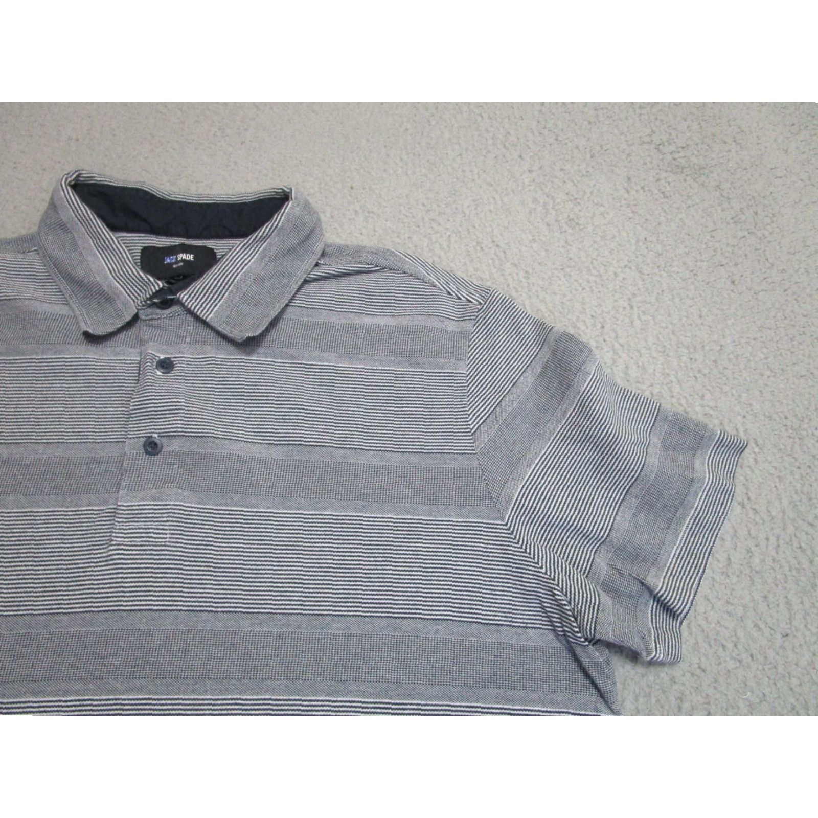 Vintage VINTAGE JACK SPADE Polo Shirt Mens XL Blue Navy Striped Knit Cotton Embroidered Logo Golf Casual Mens XL Blue Size US XL / EU 56 / 4 - 2 Thumbnail