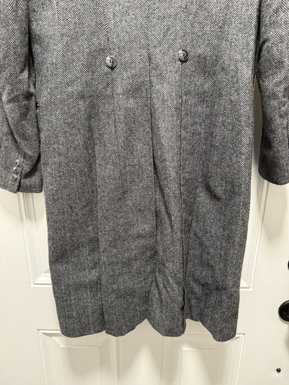 Hedi Slimane Vintage Herringbone Overcoat Size US S / EU 44-46 / 1 - 7 Thumbnail