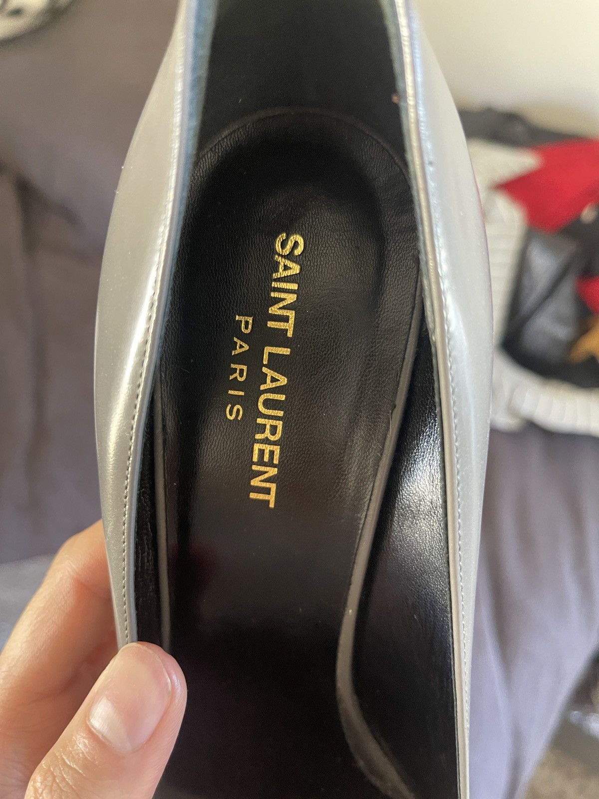 Yves Saint Laurent Grey heel pumps Size US 12 / IT 42 - 8 Thumbnail