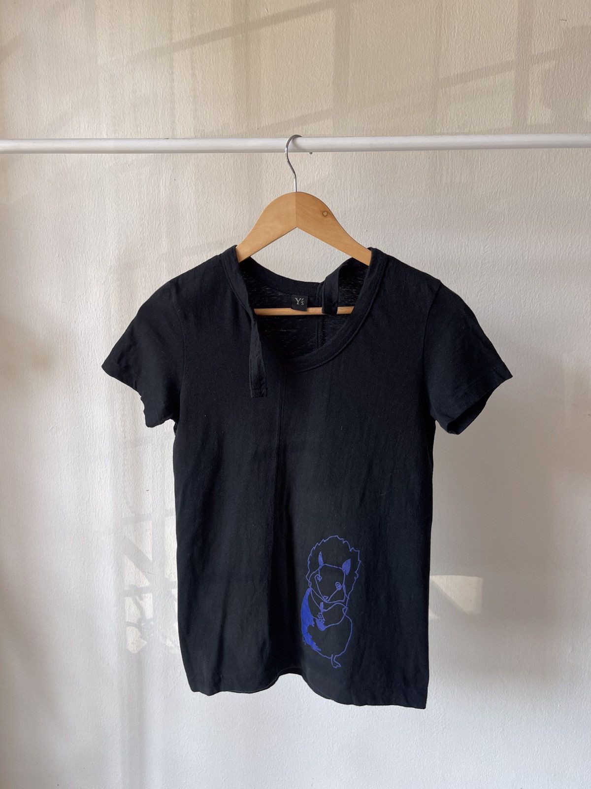 Y's × Y's for Men × Yohji Yamamoto 2000s Y’s Yohji Yamamoto Purple Squirrel Tee Size US XS / EU 42 / 0 - 1 Thumbnail