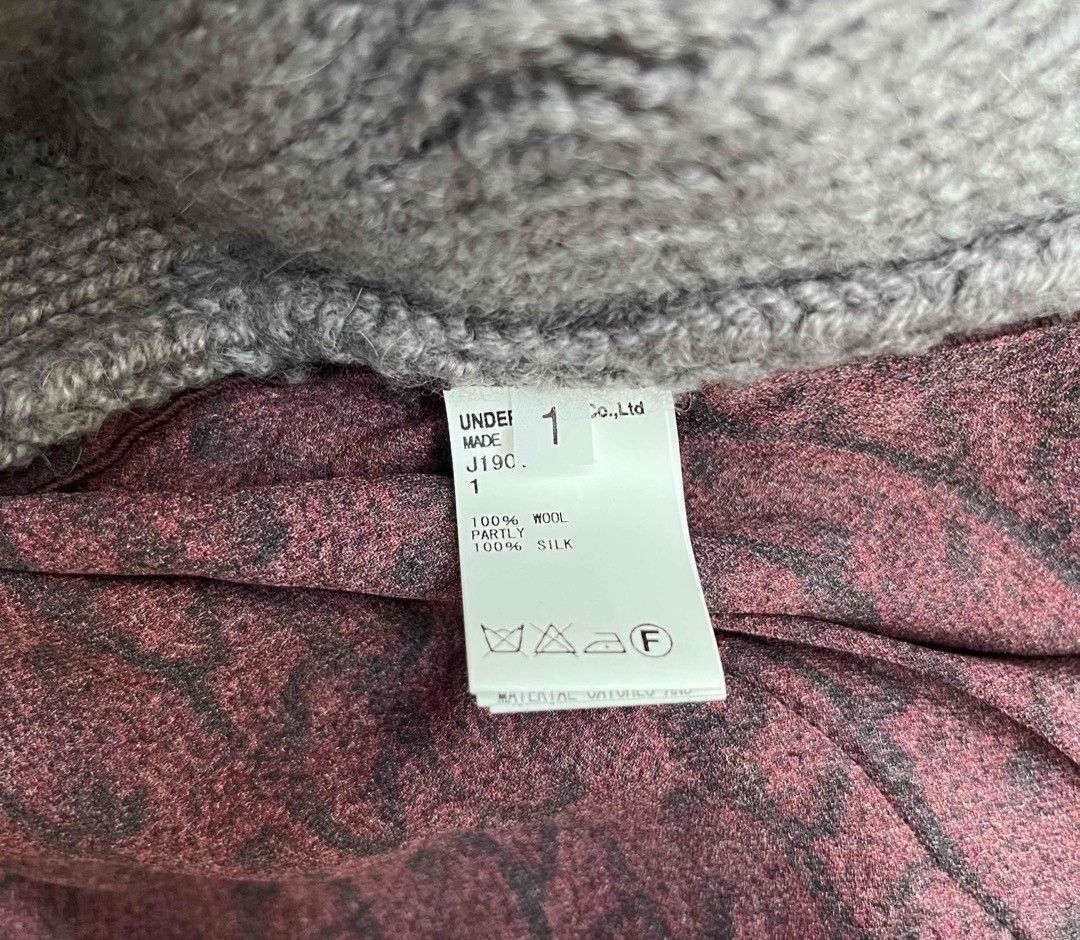 Undercover undercover Heterogeneous Material Tied Knit Cardigan Size US S / EU 44-46 / 1 - 5 Thumbnail