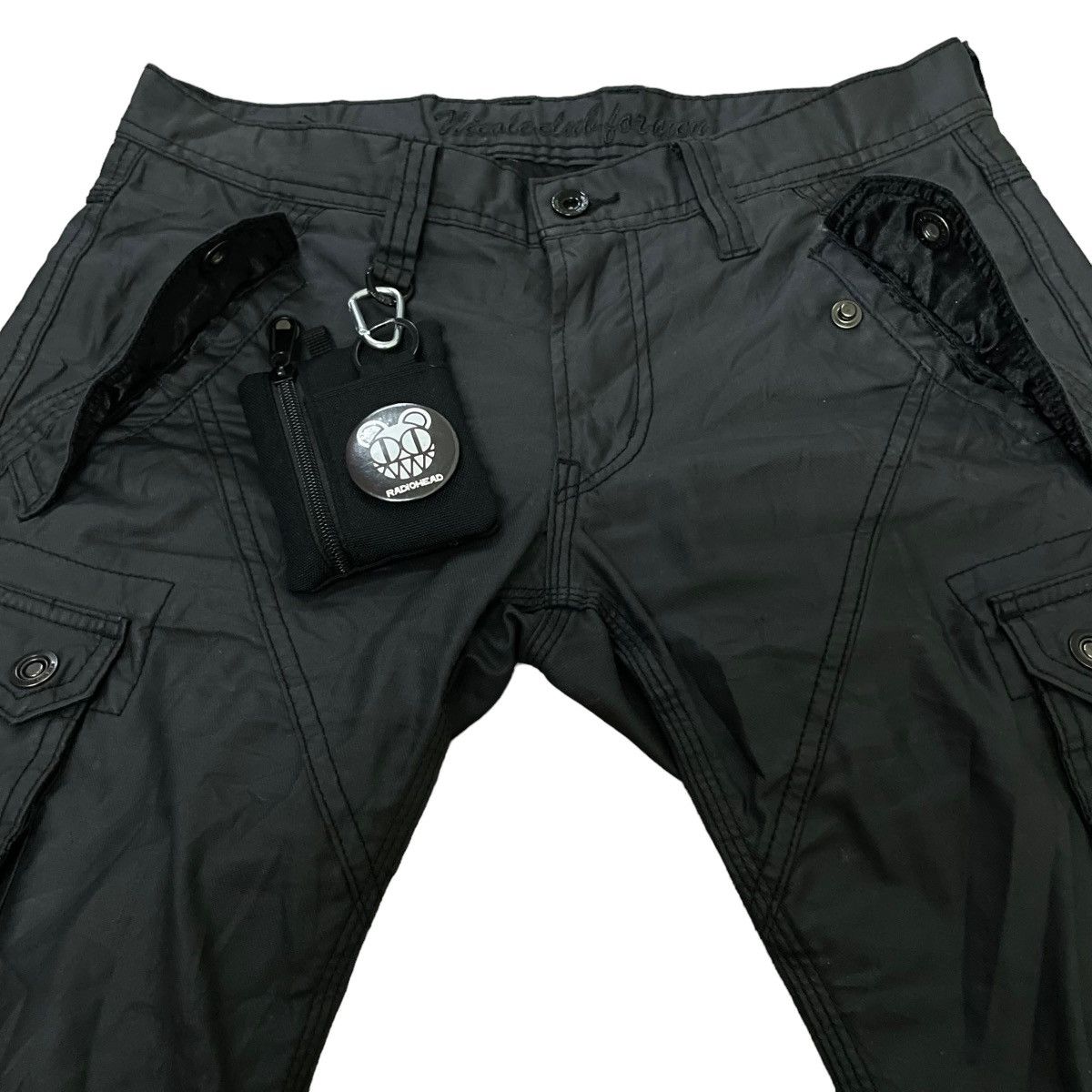If Six Was Nine 🇯🇵 SUPER FLARE NICOLE CLUB FOR MEN CARGO WAXED PANTS Size US 32 / EU 48 - 7 Thumbnail