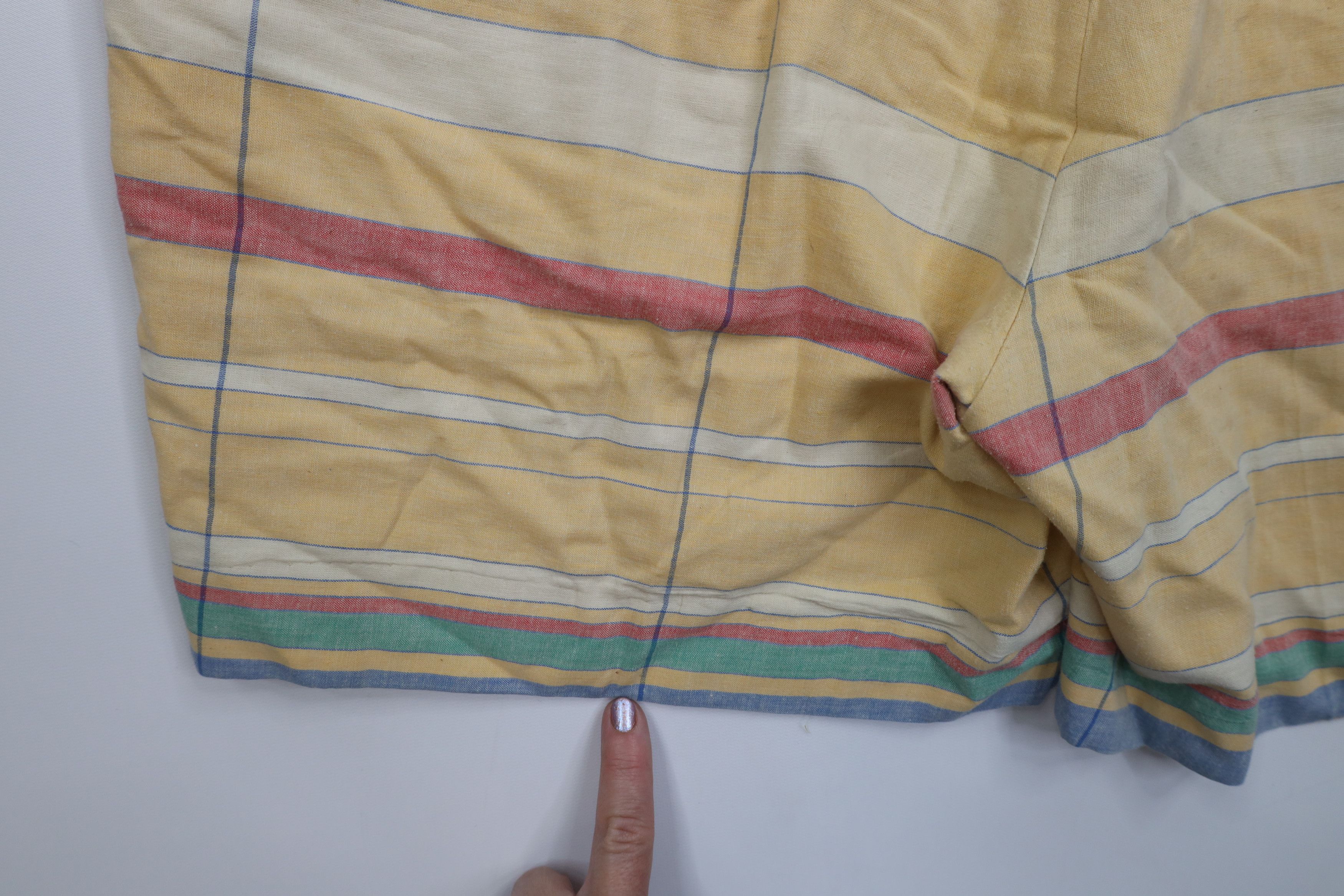 Vintage Vintage 70s Streetwear Rainbow Striped Above Knee Shorts USA Size US 40 / EU 56 - 16 Thumbnail