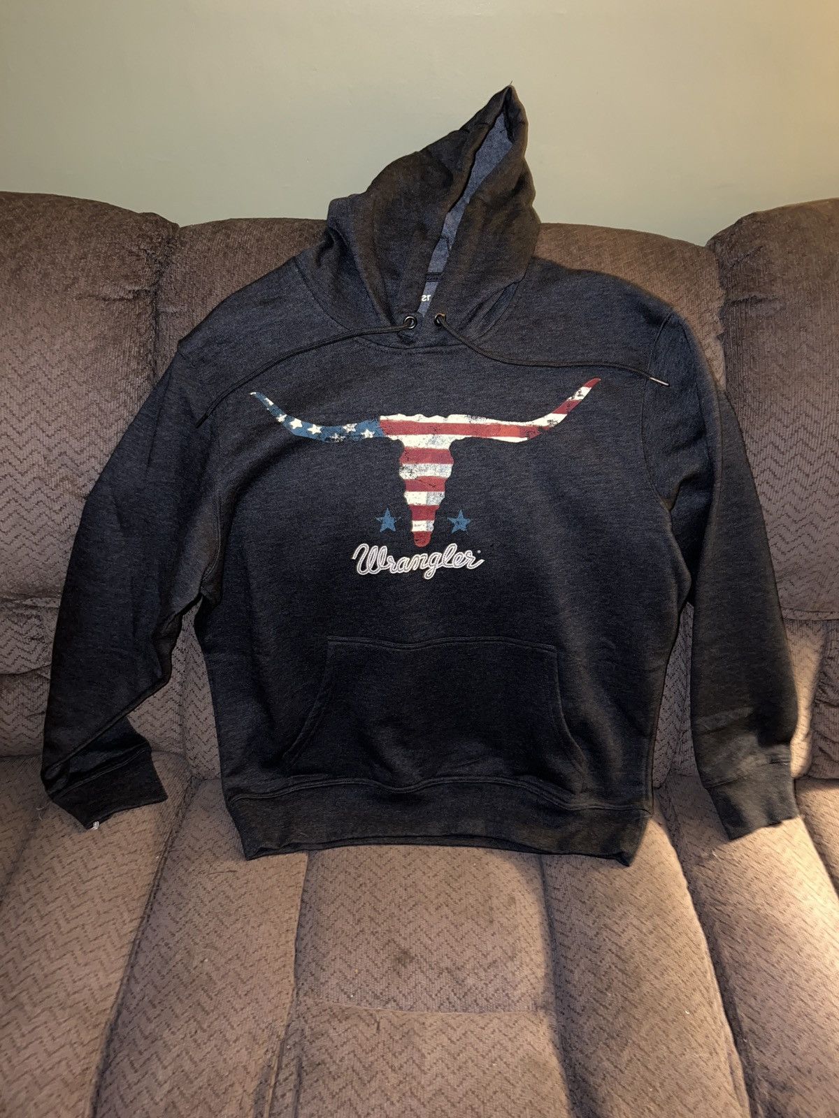 Wrangler Wrangler Longhorn American Flag Pullover Hoodie Size US M / EU 48-50 / 2 - 1 Thumbnail